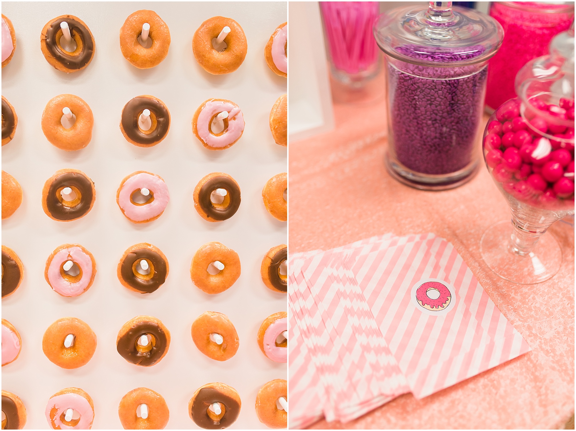 Donut themed birthday party Megan Bennett Photography