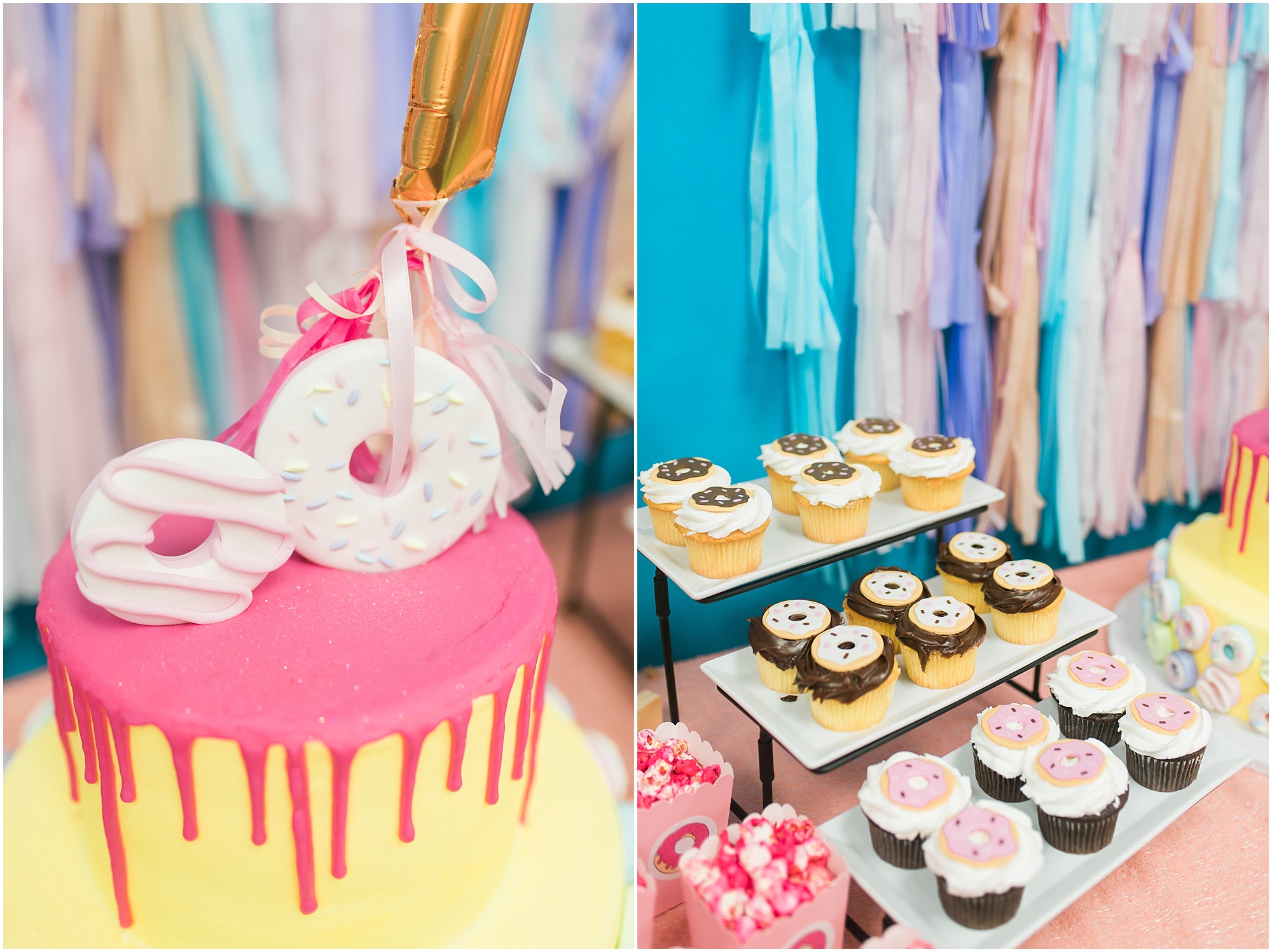 Donut themed birthday party Megan Bennett Photography
