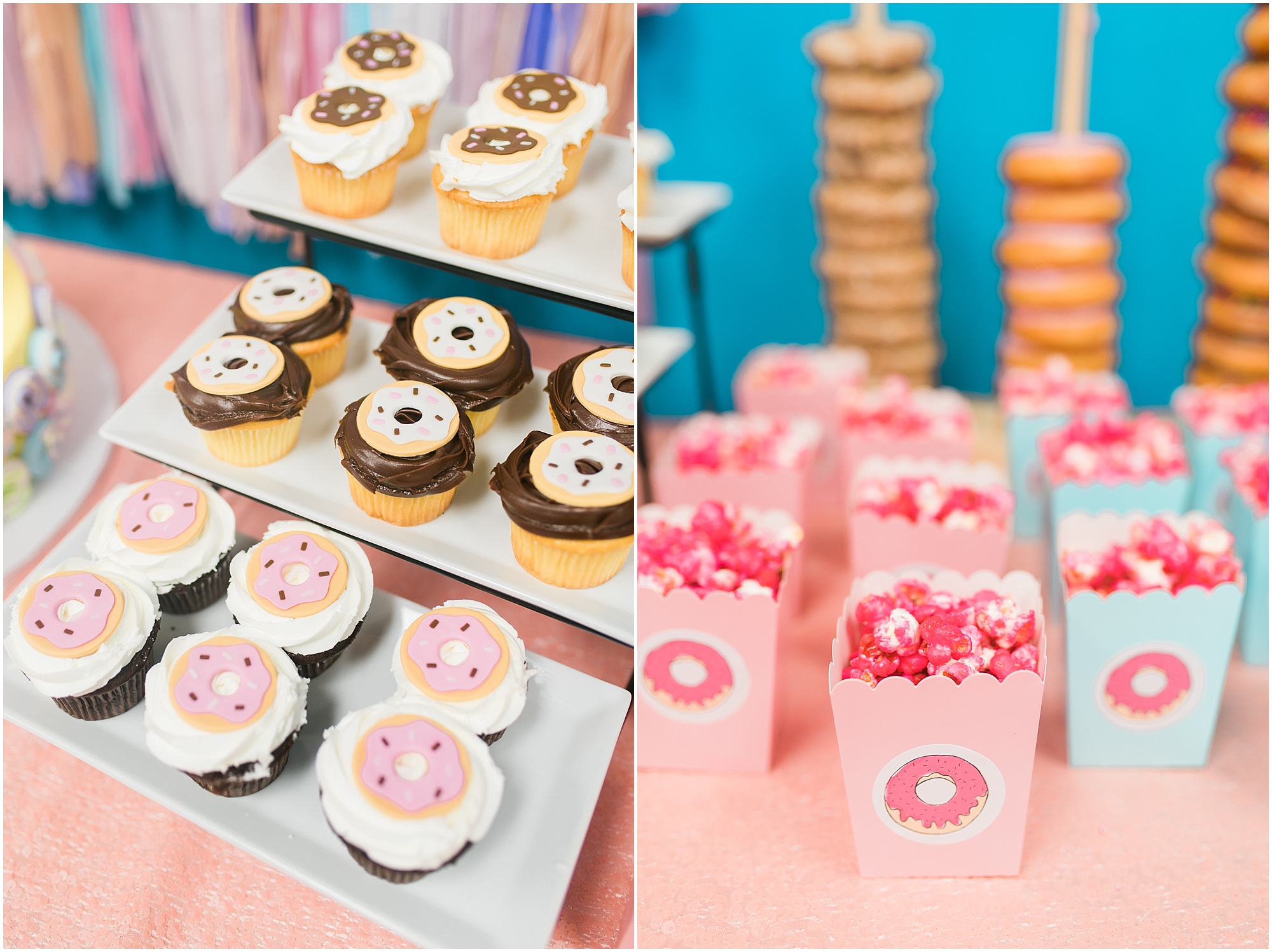 Donut themed birthday party Megan Bennett Photography