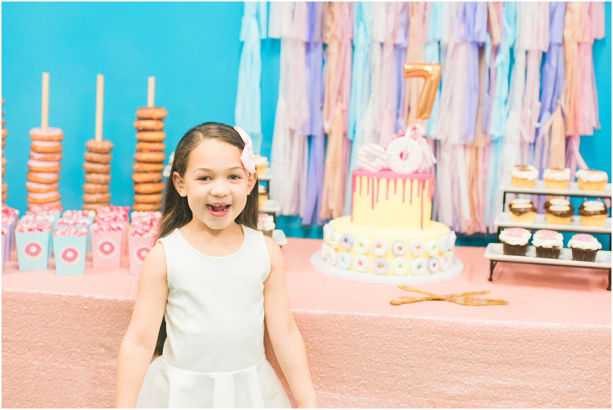 Donut themed birthday party Megan Bennett Photography