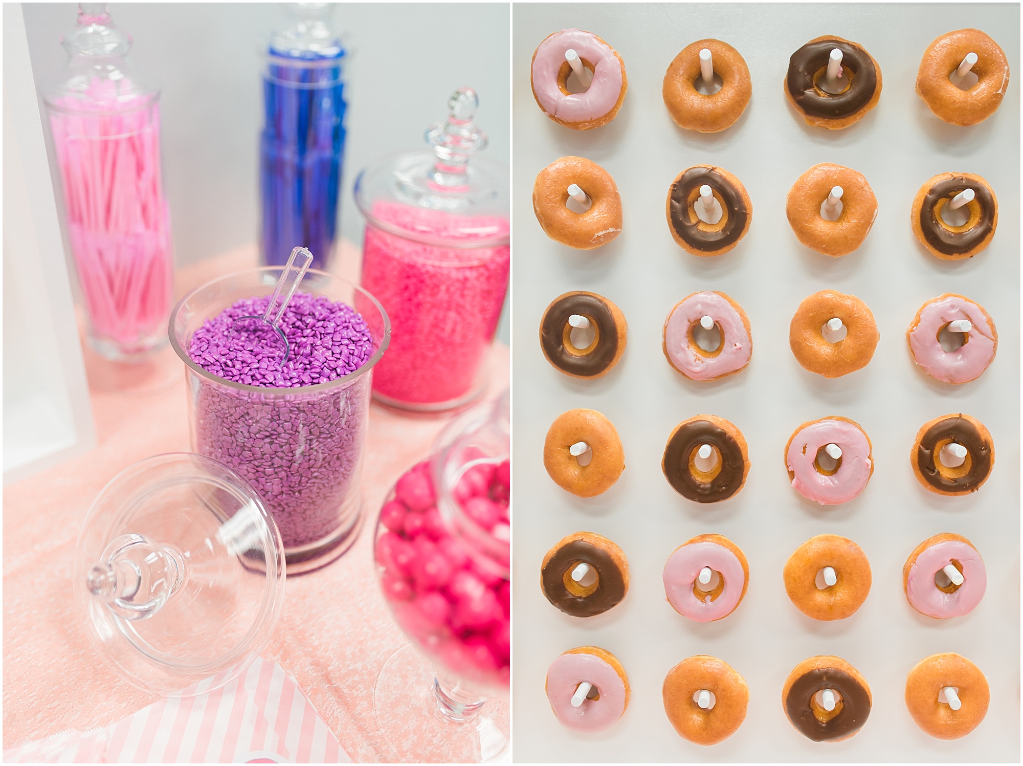 Donut themed birthday party Megan Bennett Photography