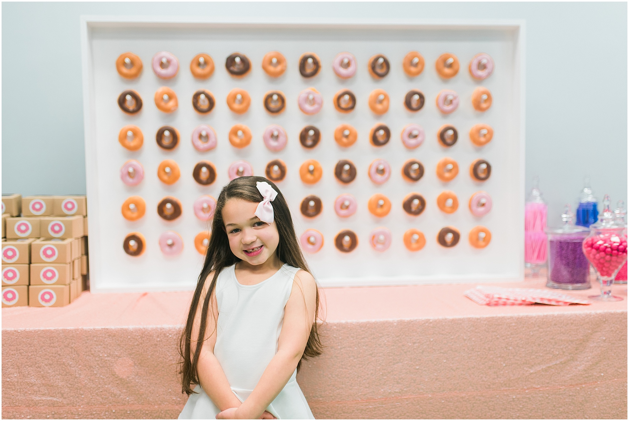 Donut themed birthday party Megan Bennett Photography
