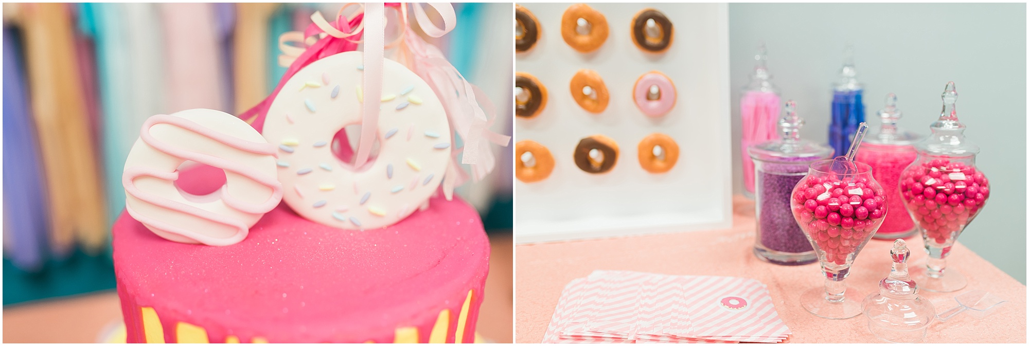 Donut themed birthday party Megan Bennett Photography