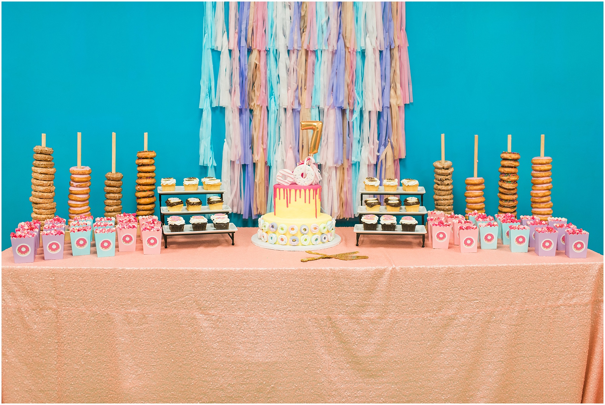 Donut themed birthday party Megan Bennett Photography