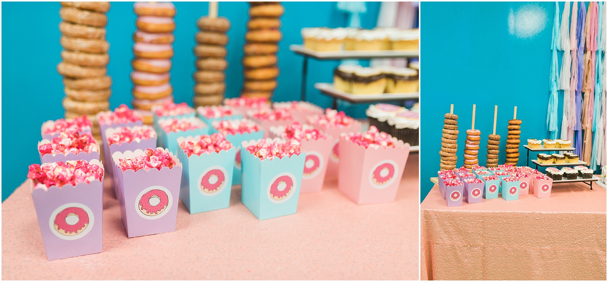 Donut themed birthday party Megan Bennett Photography