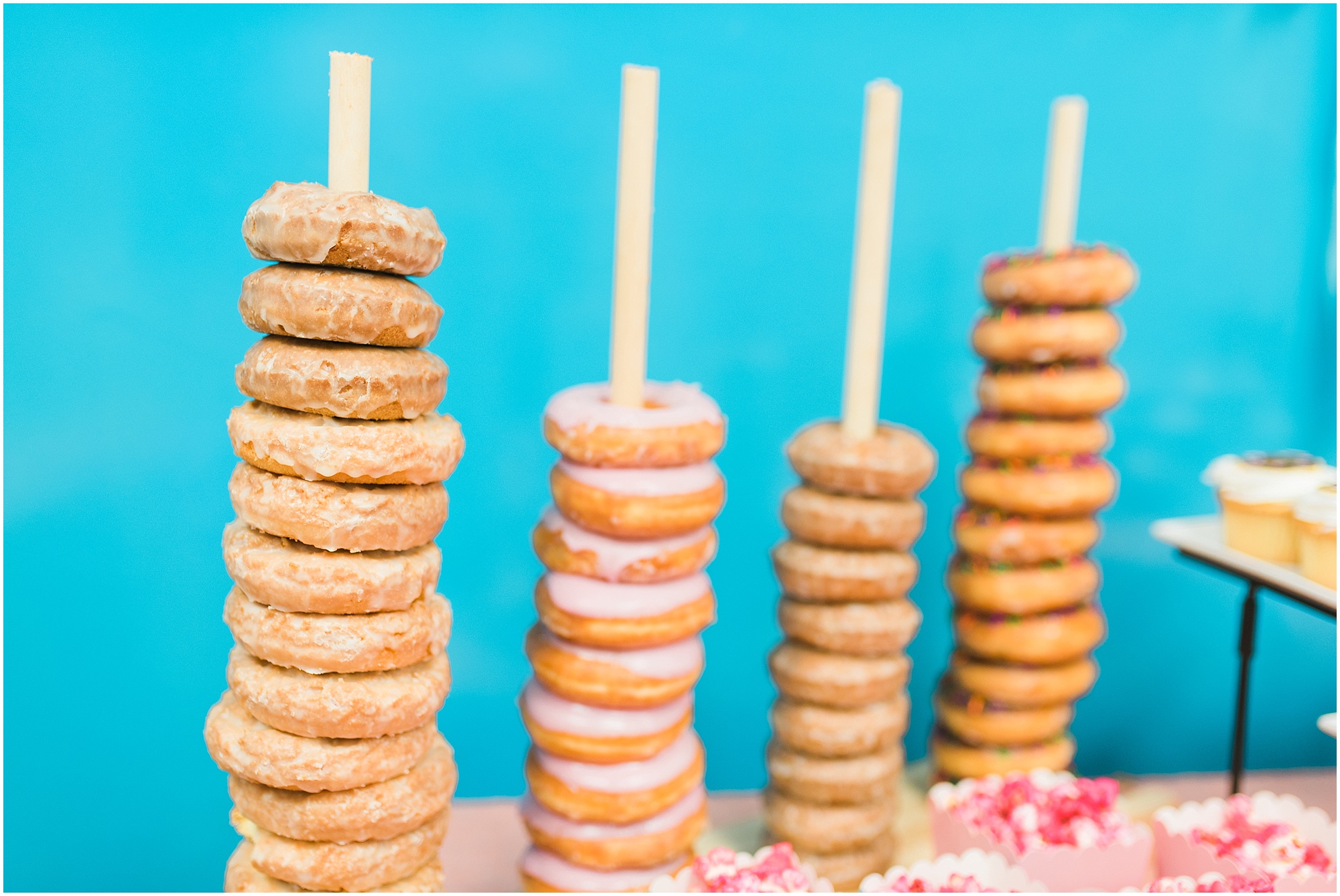 Donut themed birthday party Megan Bennett Photography