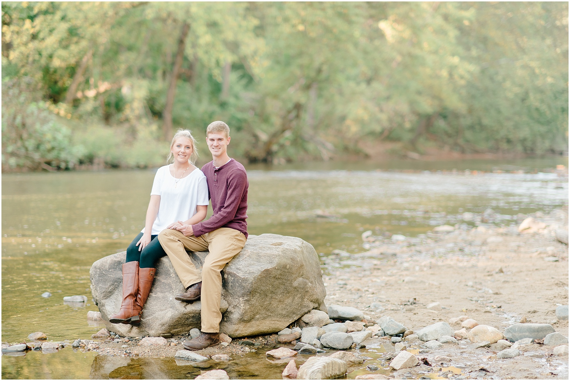 Patapsco Valley State Park Fall Engagement photos by Megan Bennett Photography