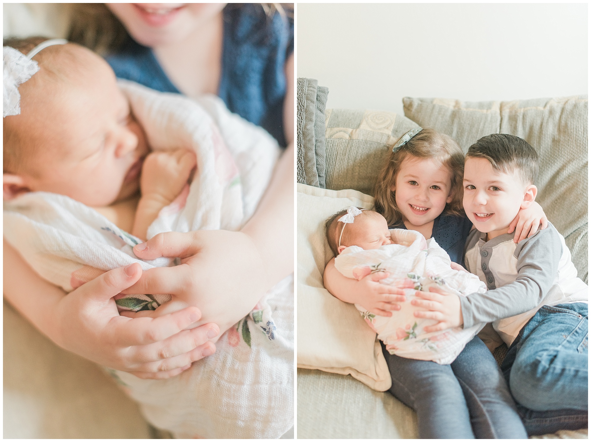 Newborn lifestyle photo by Megan Bennett Photography