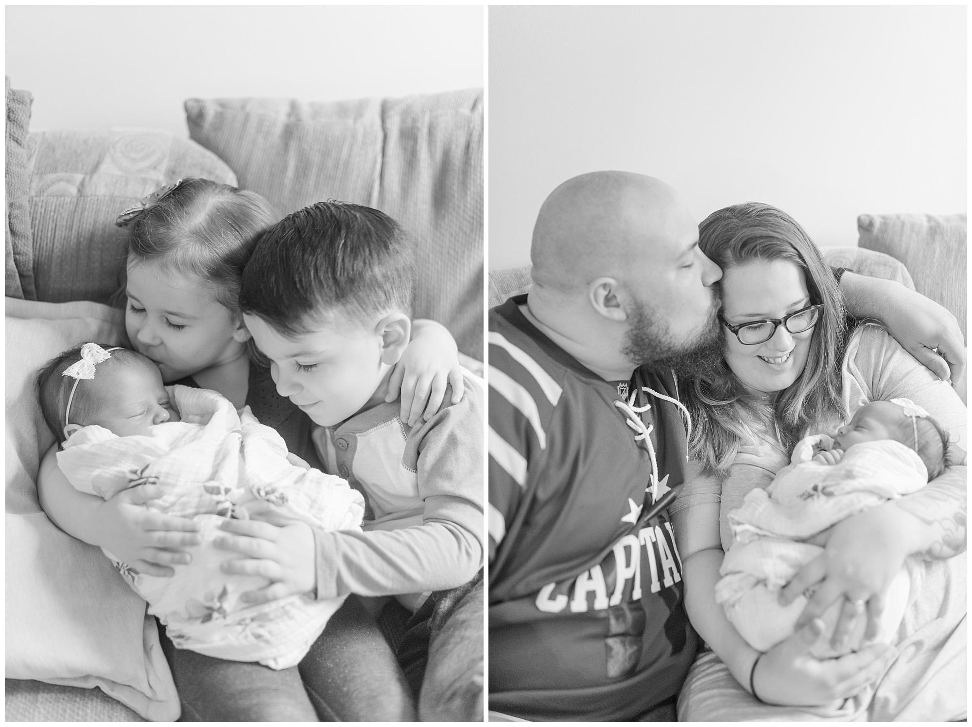 Newborn lifestyle photo by Megan Bennett Photography