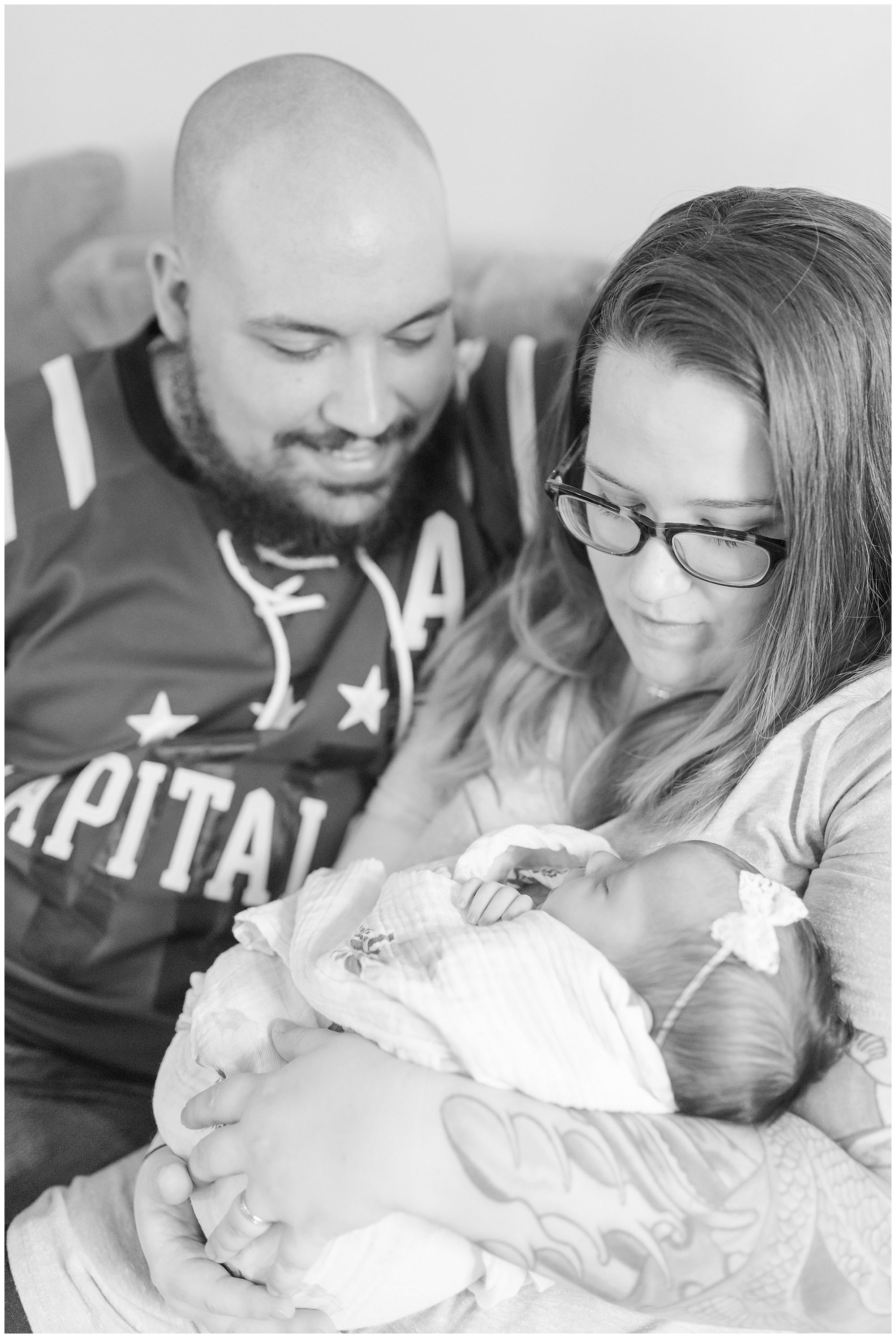 Newborn lifestyle photo by Megan Bennett Photography