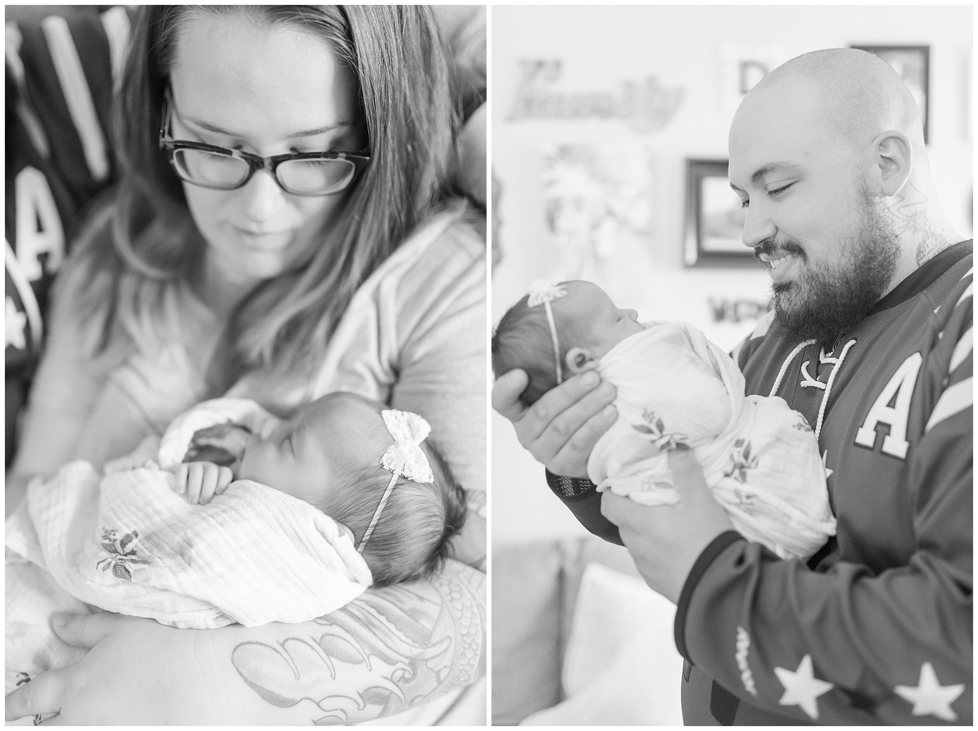 Newborn lifestyle photo by Megan Bennett Photography