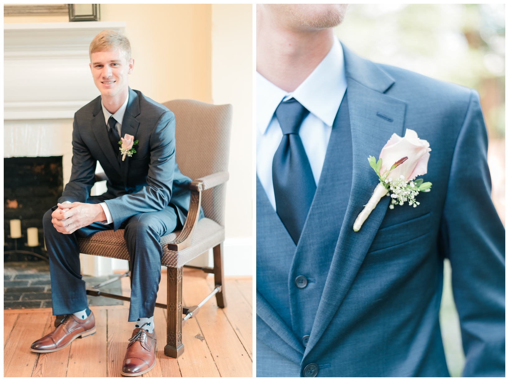 Woodlawn Manor outdoor blush pink summer wedding in Maryland by Megan Bennett Photography
