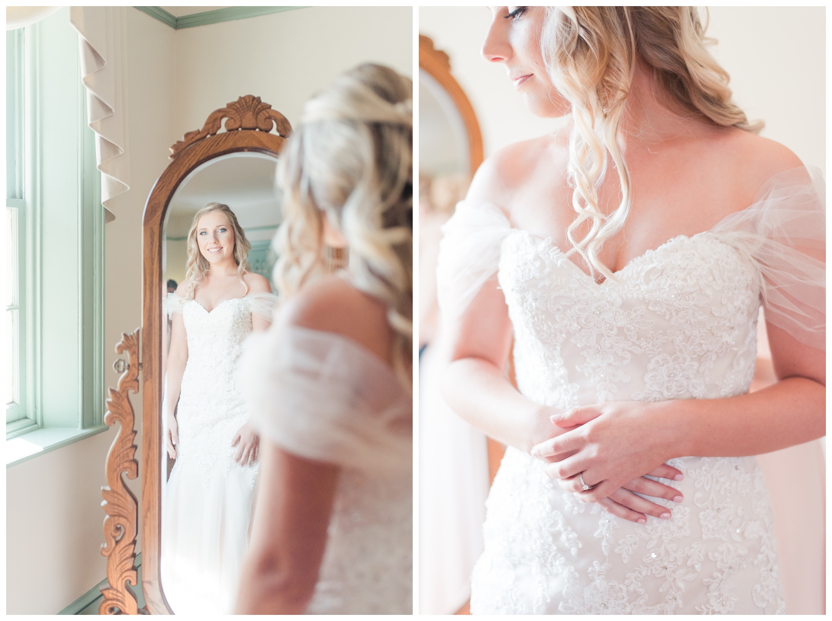 Woodlawn Manor outdoor blush pink summer wedding in Maryland by Megan Bennett Photography