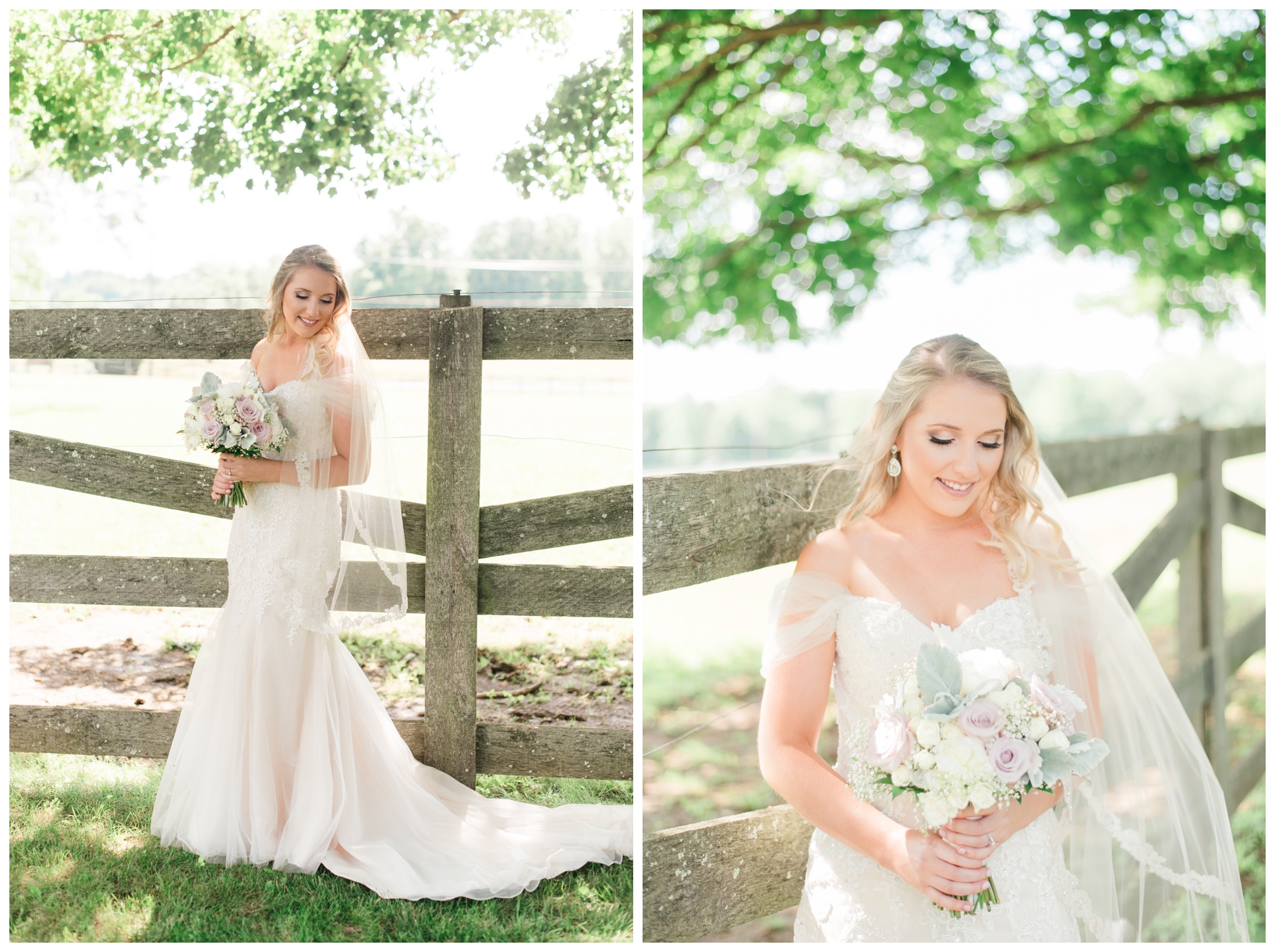 Woodlawn Manor outdoor blush pink summer wedding in Maryland by Megan Bennett Photography