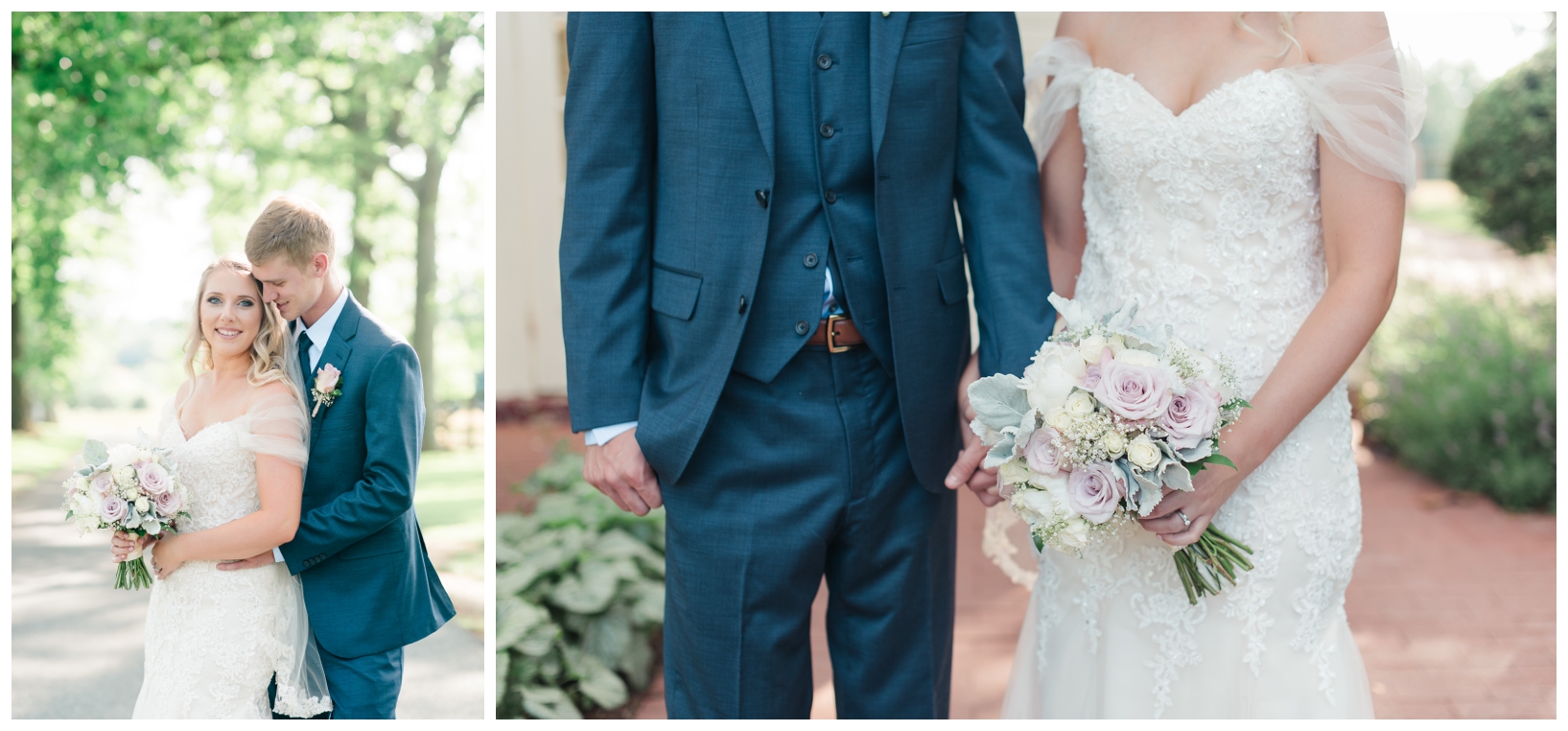 Woodlawn Manor outdoor blush pink summer wedding in Maryland by Megan Bennett Photography