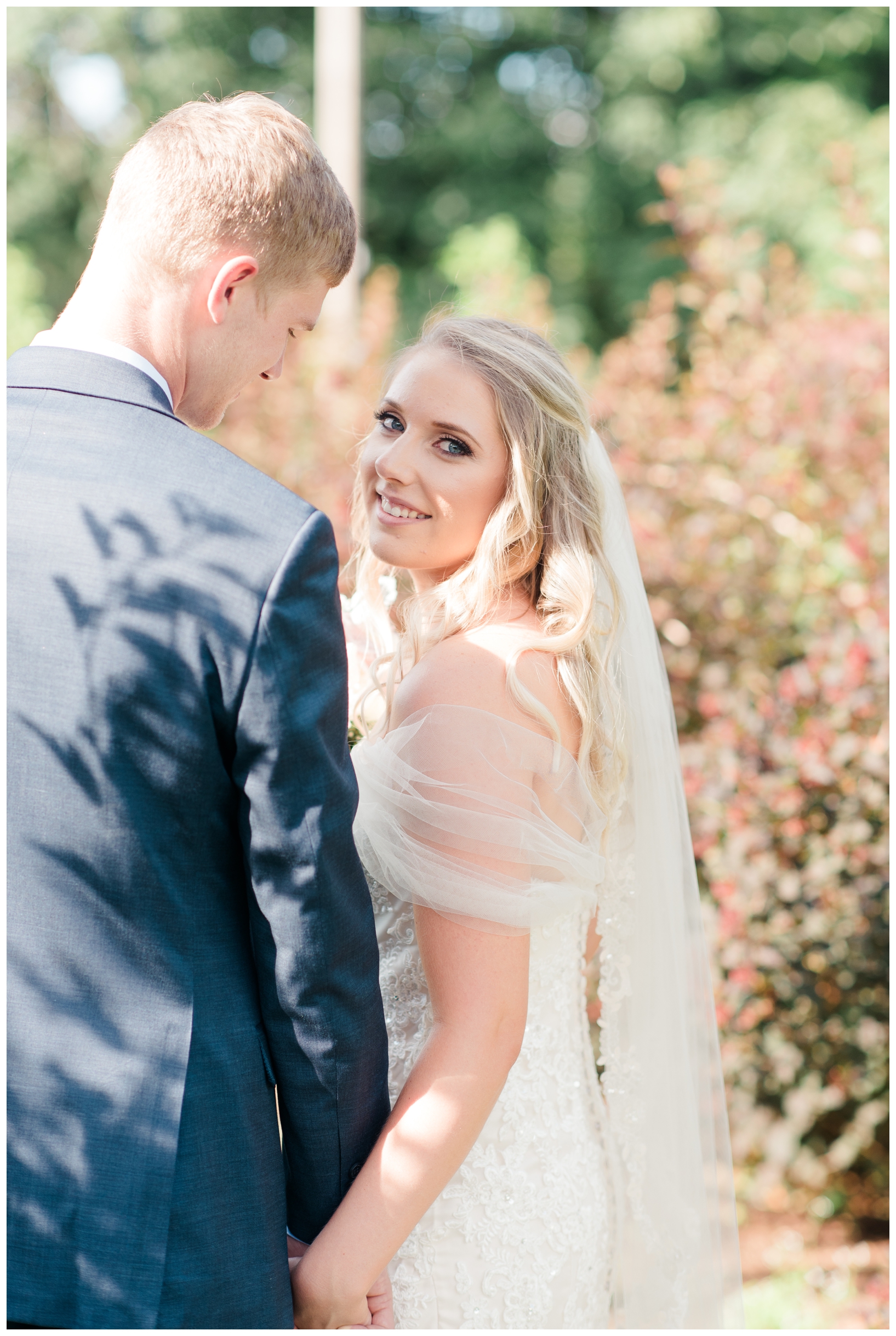 Woodlawn Manor outdoor blush pink summer wedding in Maryland by Megan Bennett Photography