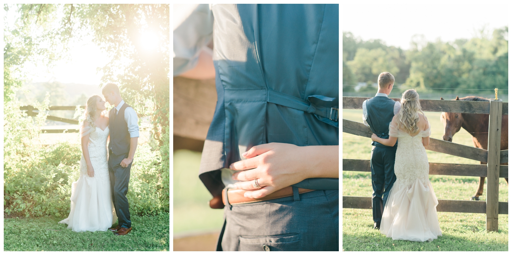 Woodlawn Manor outdoor blush pink summer wedding in Maryland by Megan Bennett Photography