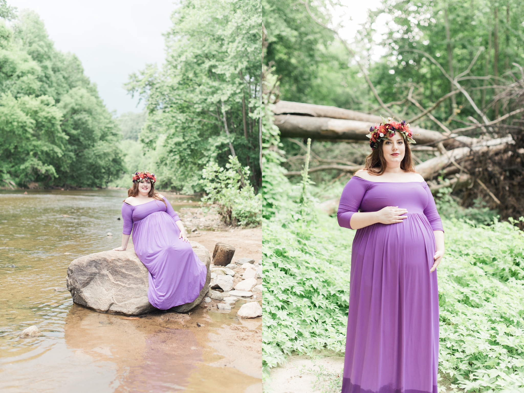 Maternity Portraits at Patapsco Valley State Park by Megan Bennett Photography