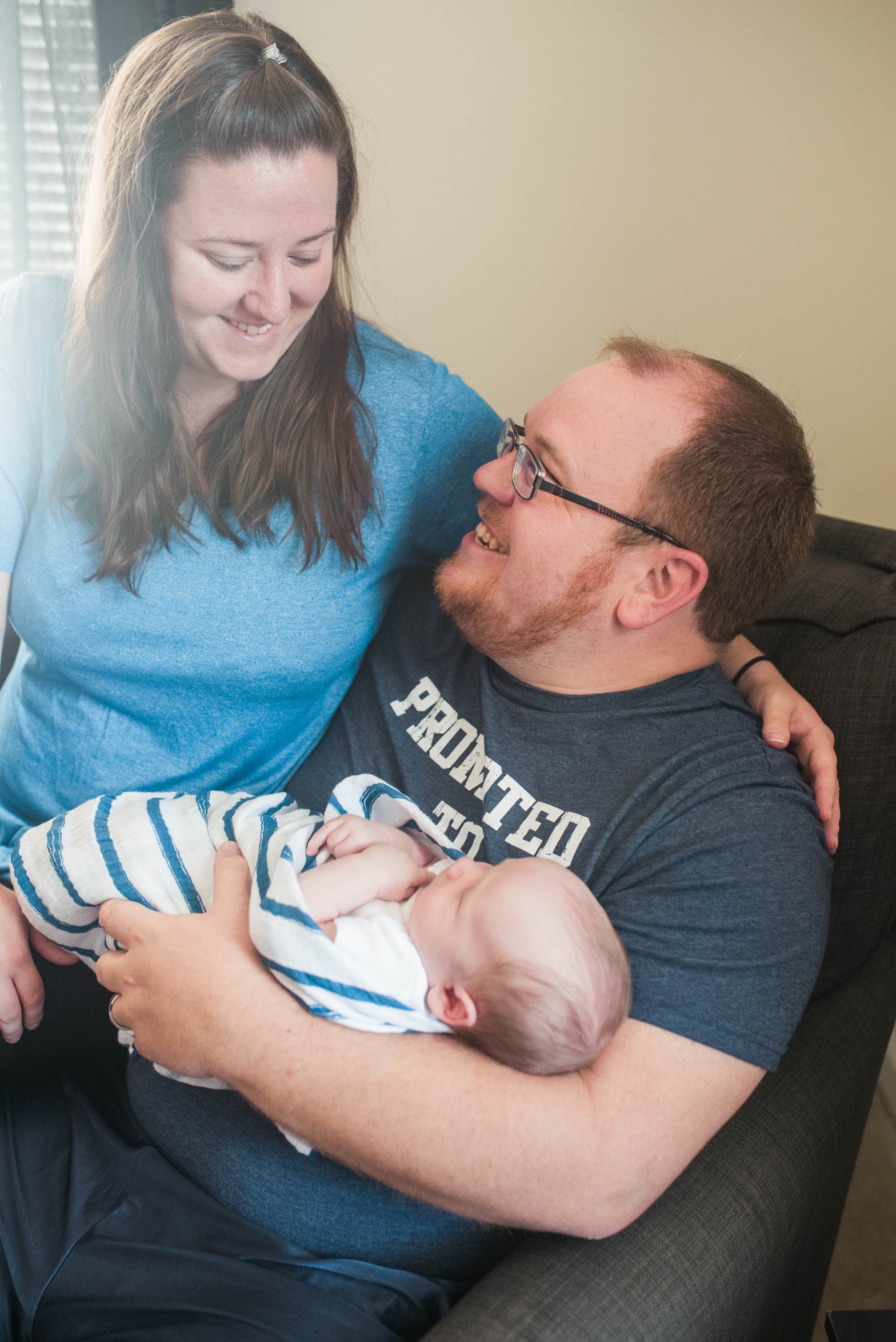 Baltimore Maryland Blue baby boy lifestyle newborn session by Megan Bennett Photography