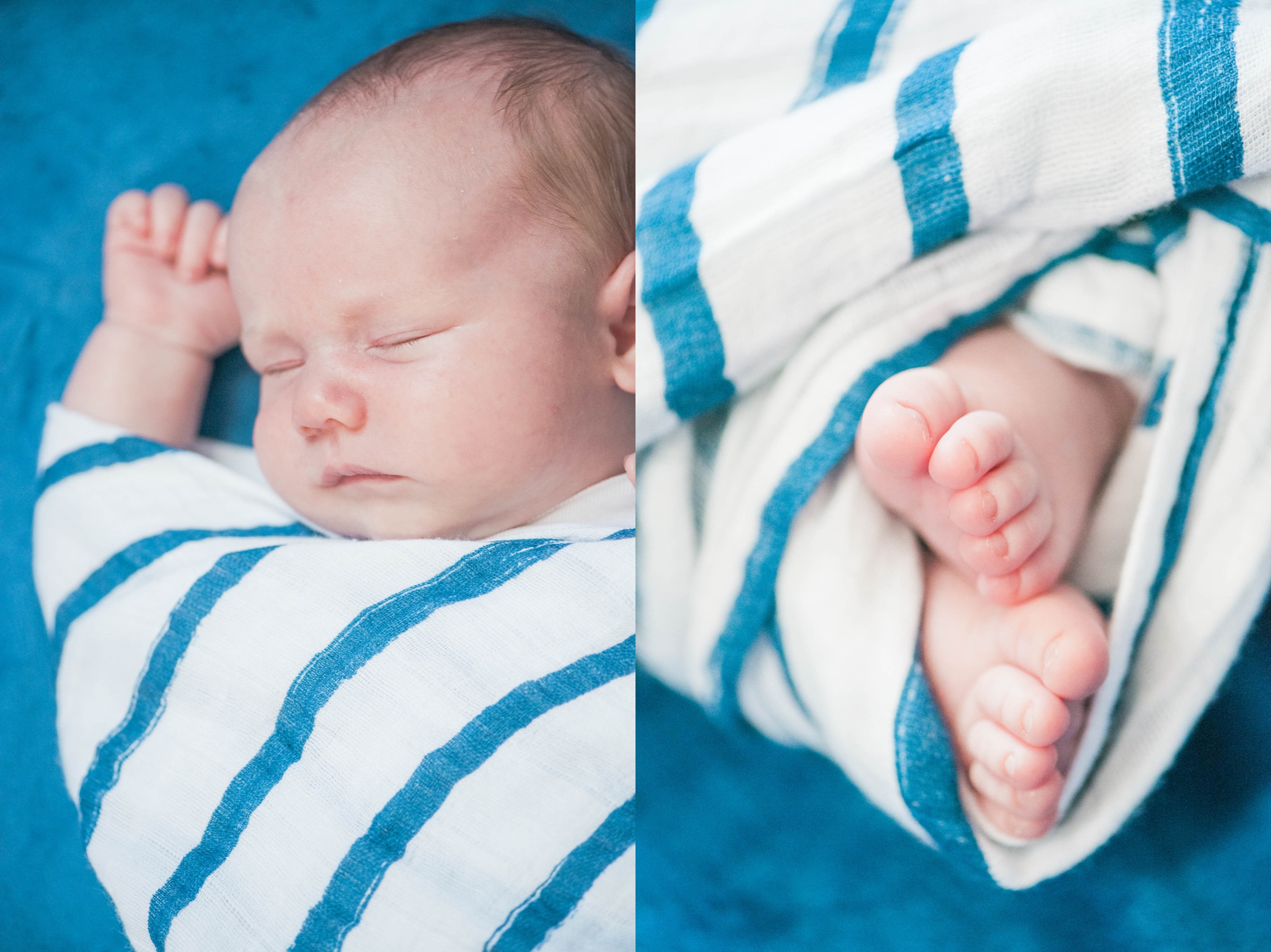 Baltimore Maryland Blue baby boy lifestyle newborn session by Megan Bennett Photography