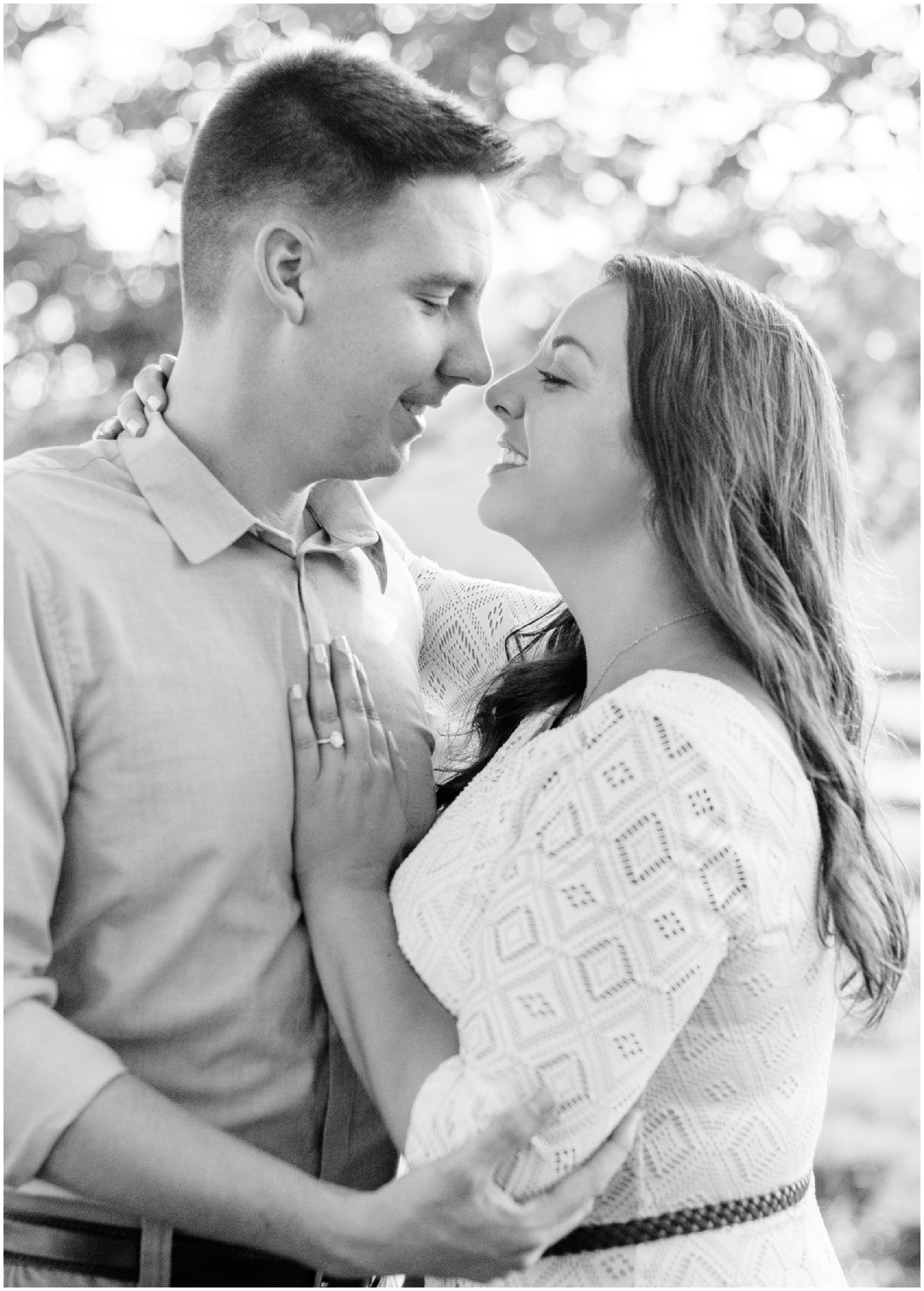 Baltimore Maryland romantic grassy field engagement session at Woodlawn Manor by Maryland Wedding Photographer Megan Bennett Photography