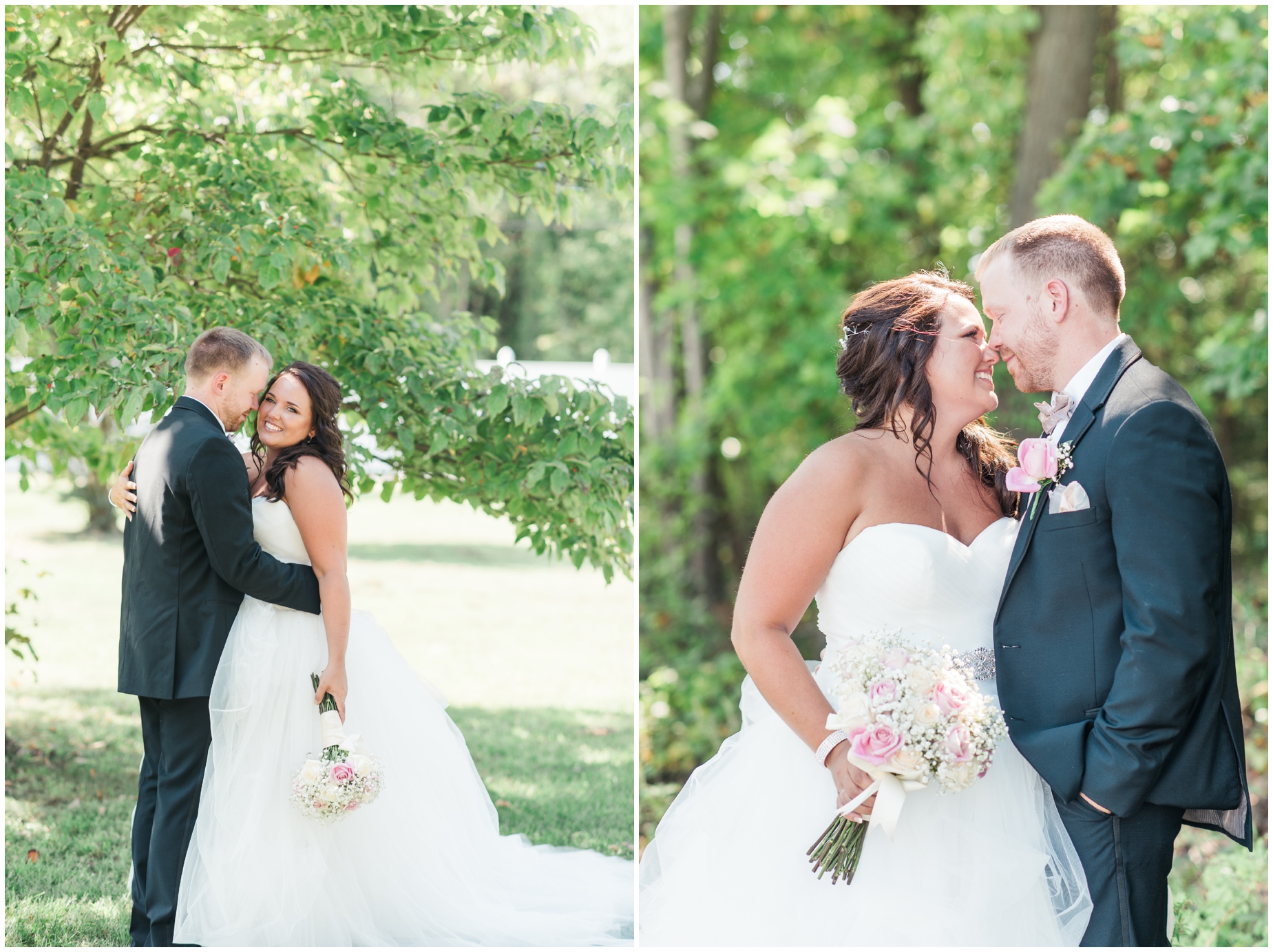 A pink and tan coastal wedding at Celebrations at the Bay by Maryland Wedding Photographer Megan Bennett Photography