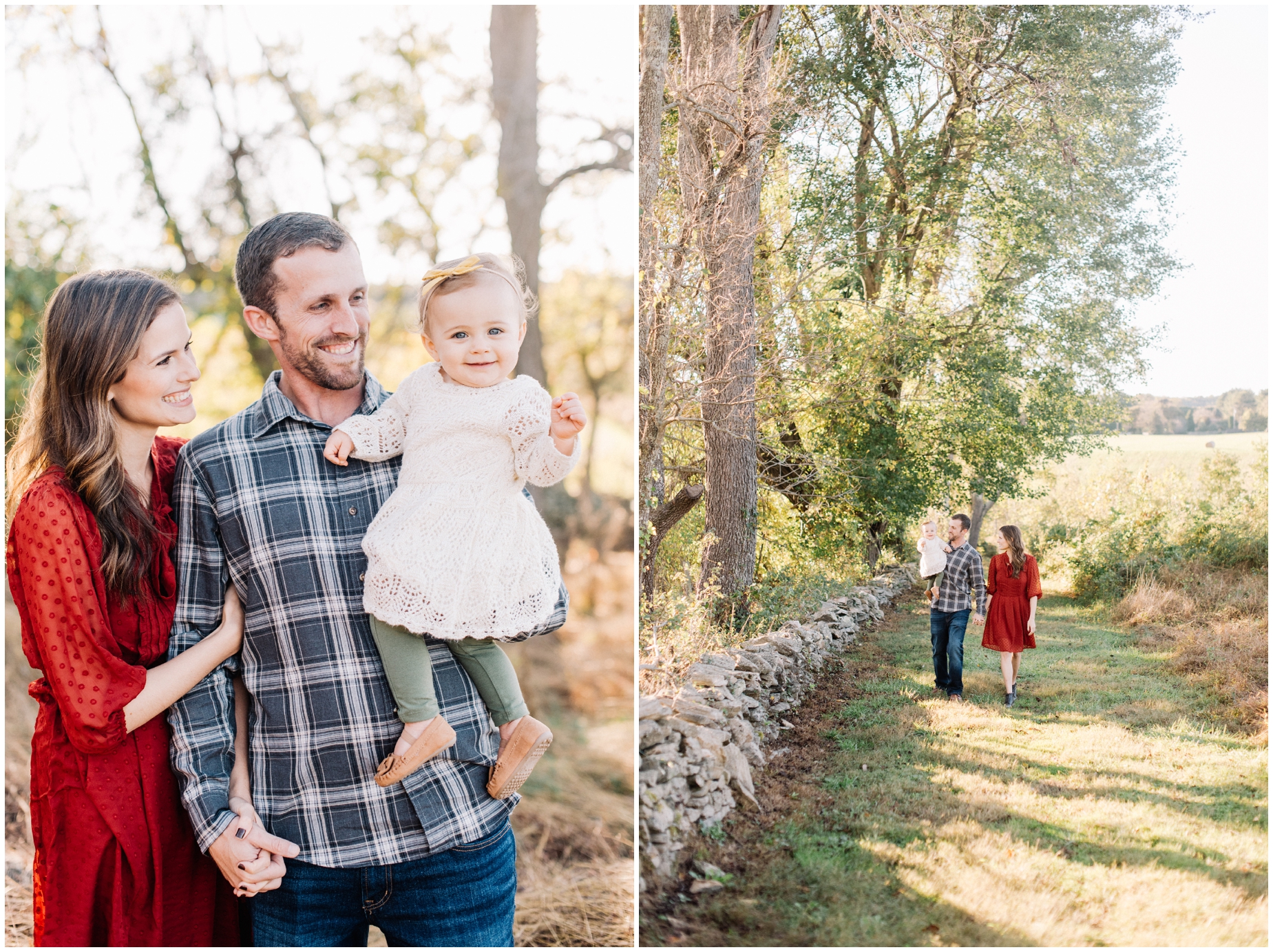 An intimate rustic family photo at Howard County Conservancy by Maryland Photographer Megan Bennett Photography