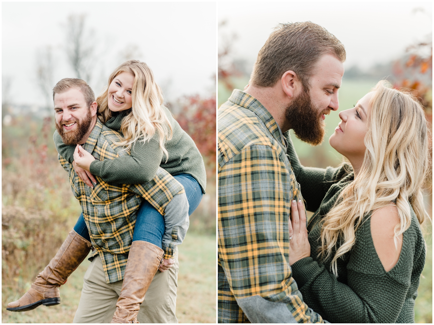An intimate Autumn Engagement Photo Session at Howard County Conservancy in Maryland by Megan Bennett Photography