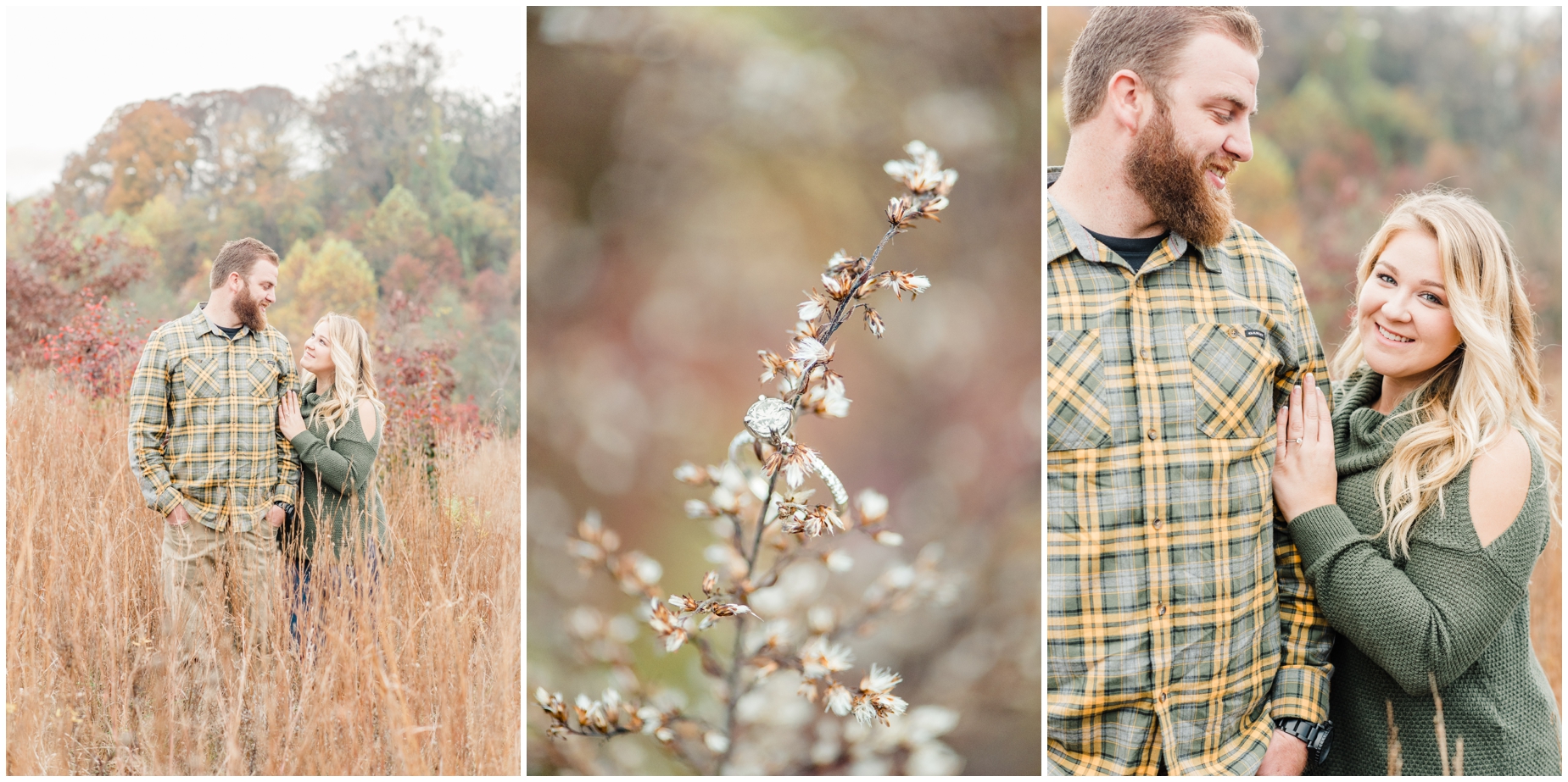 An intimate Autumn Engagement Photo Session at Howard County Conservancy in Maryland by Megan Bennett Photography
