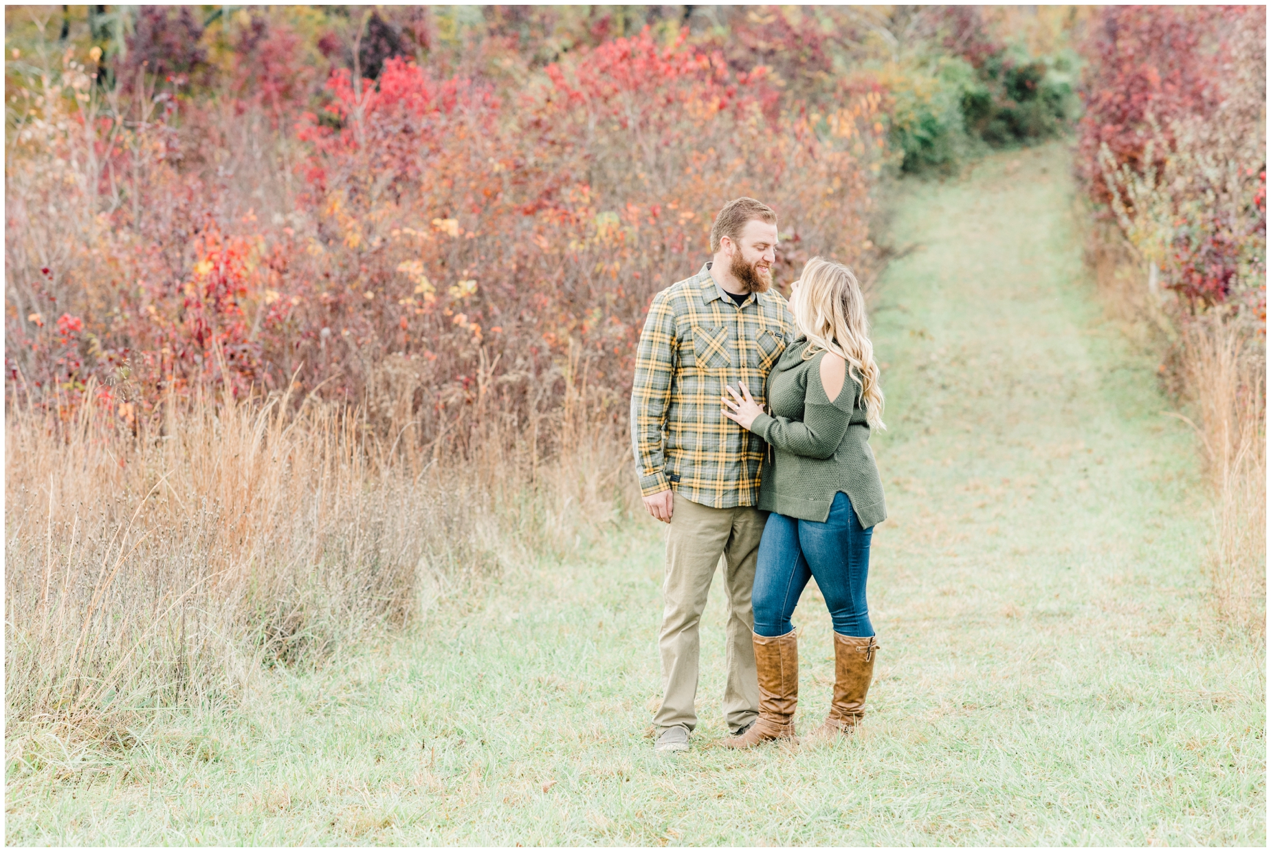 An intimate Autumn Engagement Photo Session at Howard County Conservancy in Maryland by Megan Bennett Photography