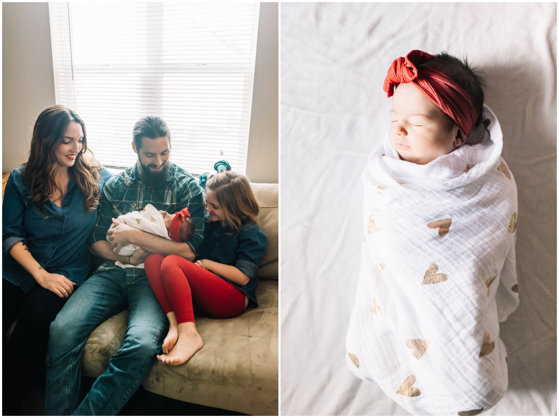 A Sweet Cozy Winter in-home Lifestyle Newborn Photo Session by Maryland Photographer Megan Bennett Photography