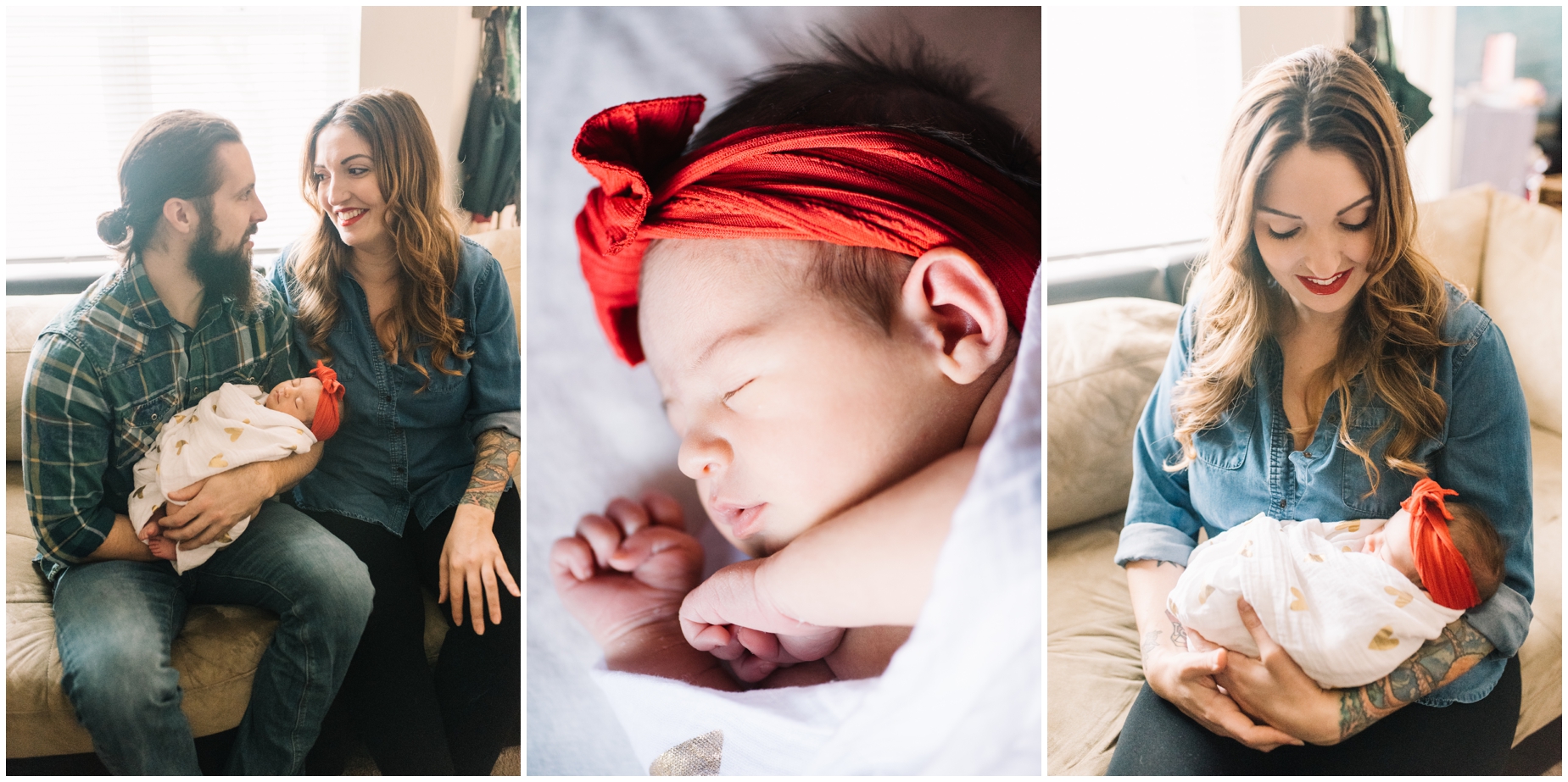 A Sweet Cozy Winter in-home Lifestyle Newborn Photo Session by Maryland Photographer Megan Bennett Photography