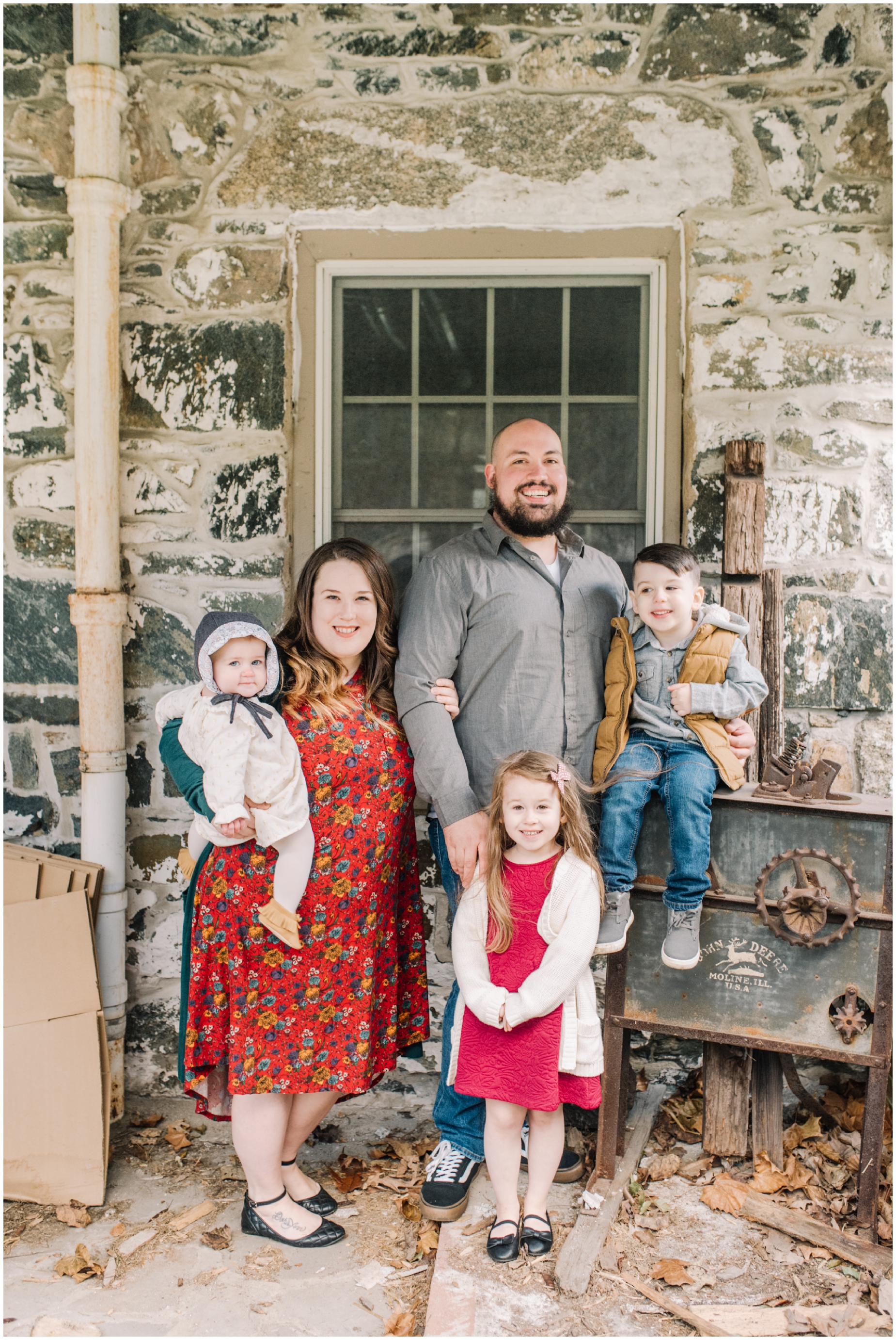 An adorable family photo session at Patapsco Valley State Park by Maryland Photographer Megan Bennett Photography
