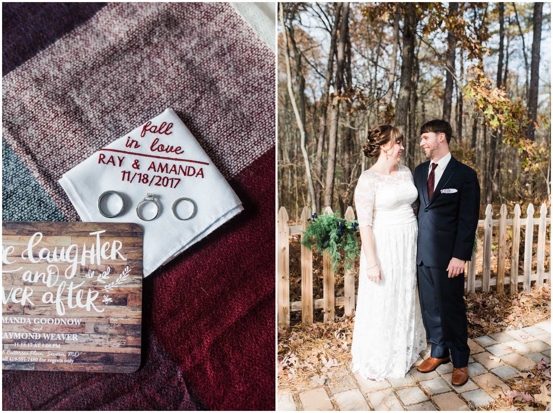 An intimate fall backyard Wedding in Severn Maryland by Megan Bennett Photography