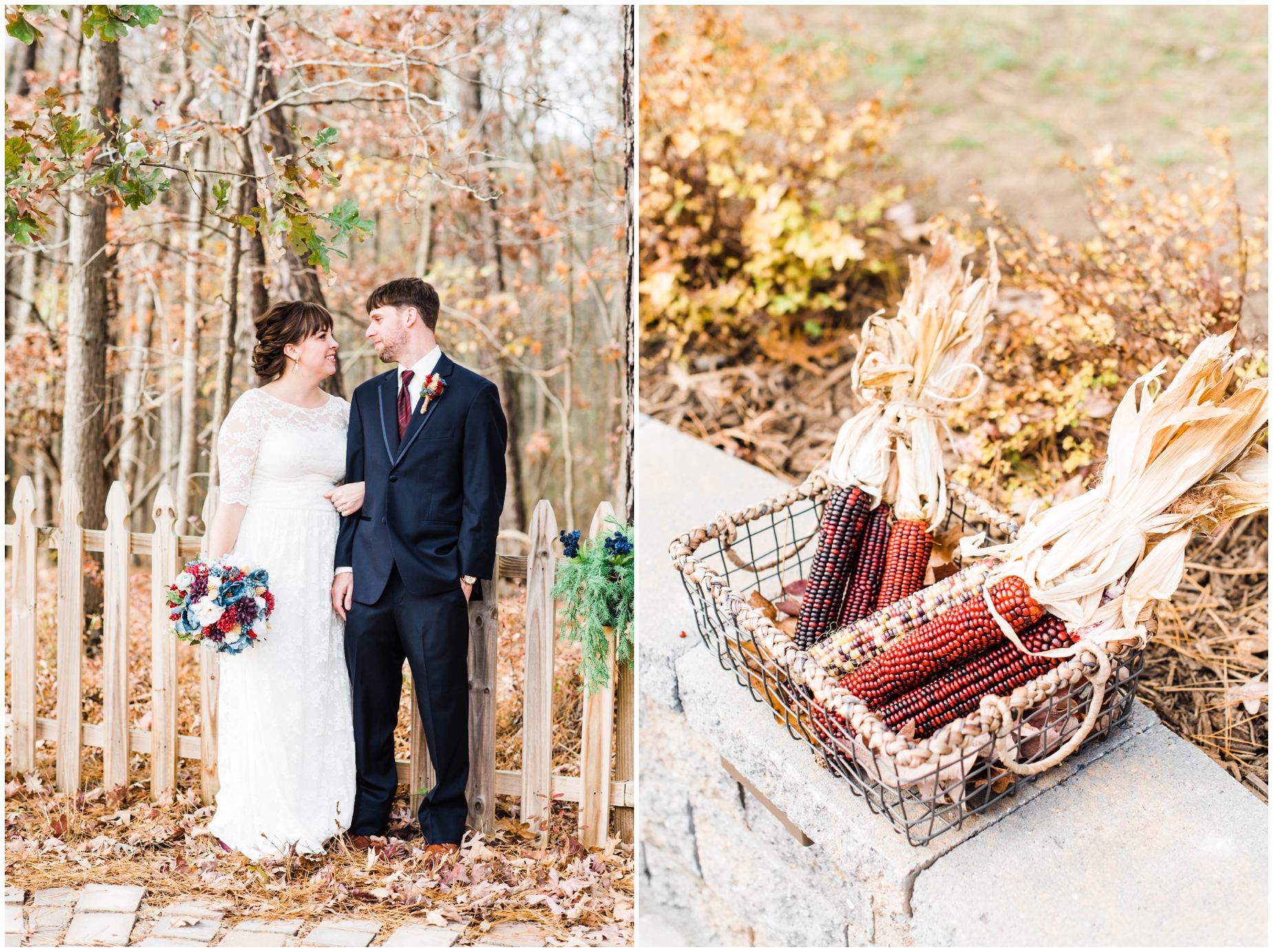 An intimate fall backyard Wedding in Severn Maryland by Megan Bennett Photography