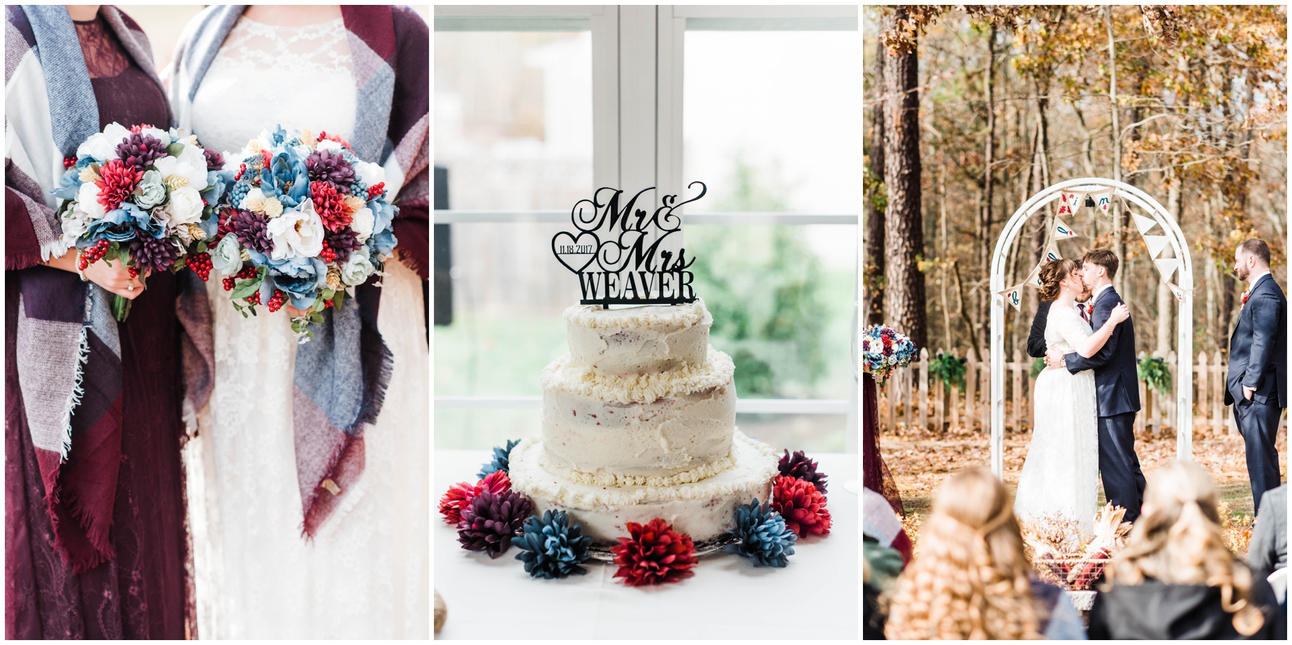 An intimate fall backyard Wedding in Severn Maryland by Megan Bennett Photography