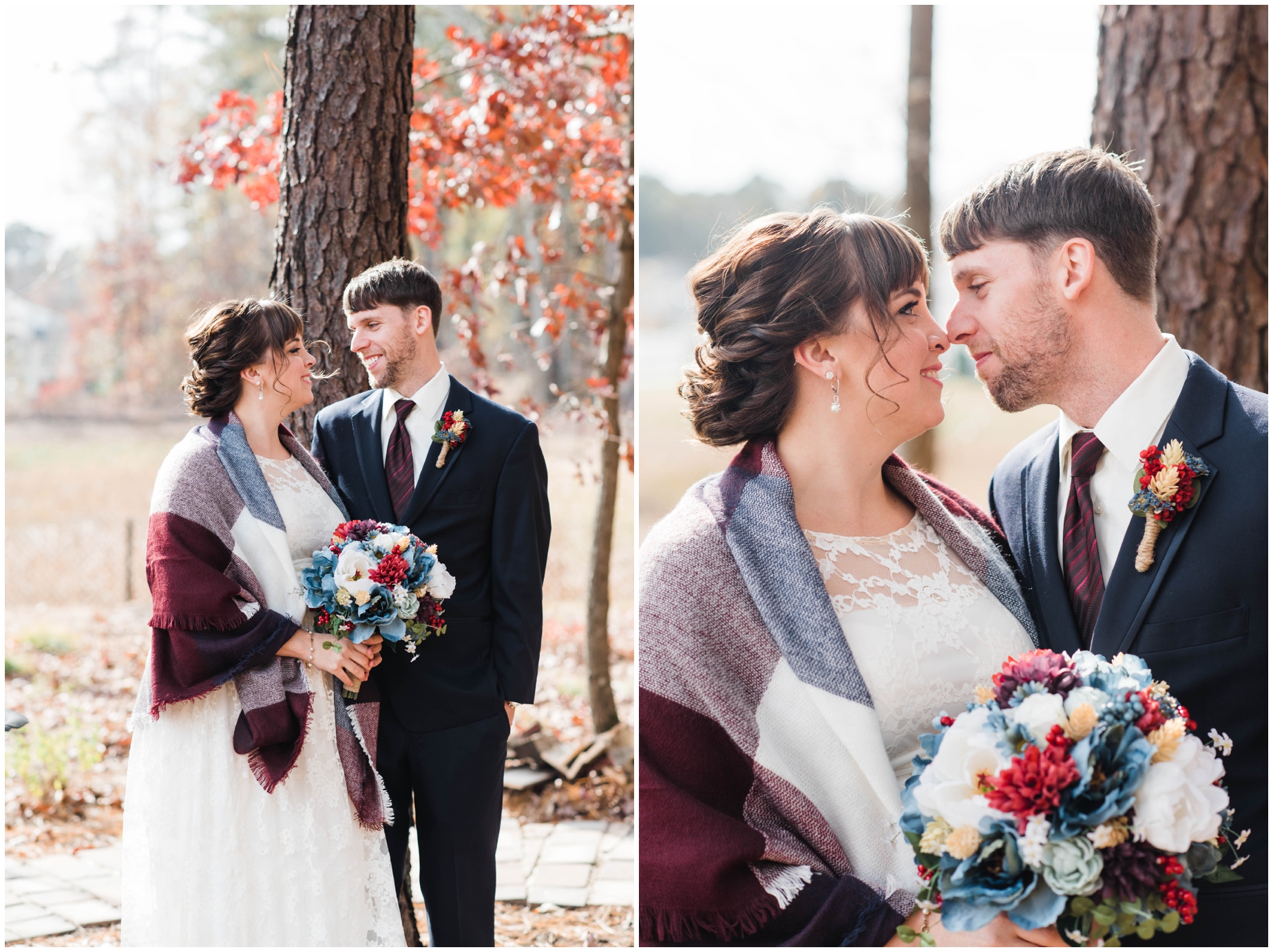 An intimate fall backyard Wedding in Severn Maryland by Megan Bennett Photography