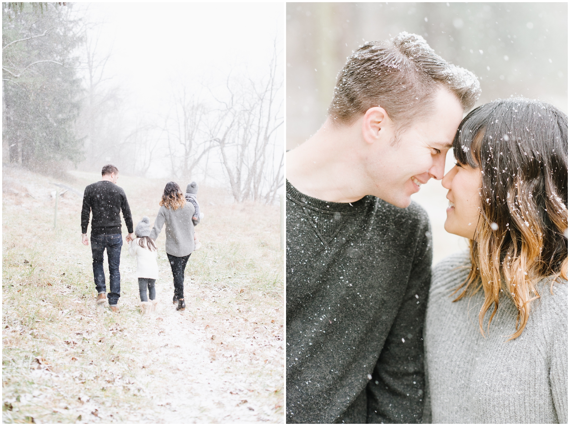 A Snowy Winter Family Photo Session at Loch Raven Reservoir by Maryland Photographer Megan Bennett Photography