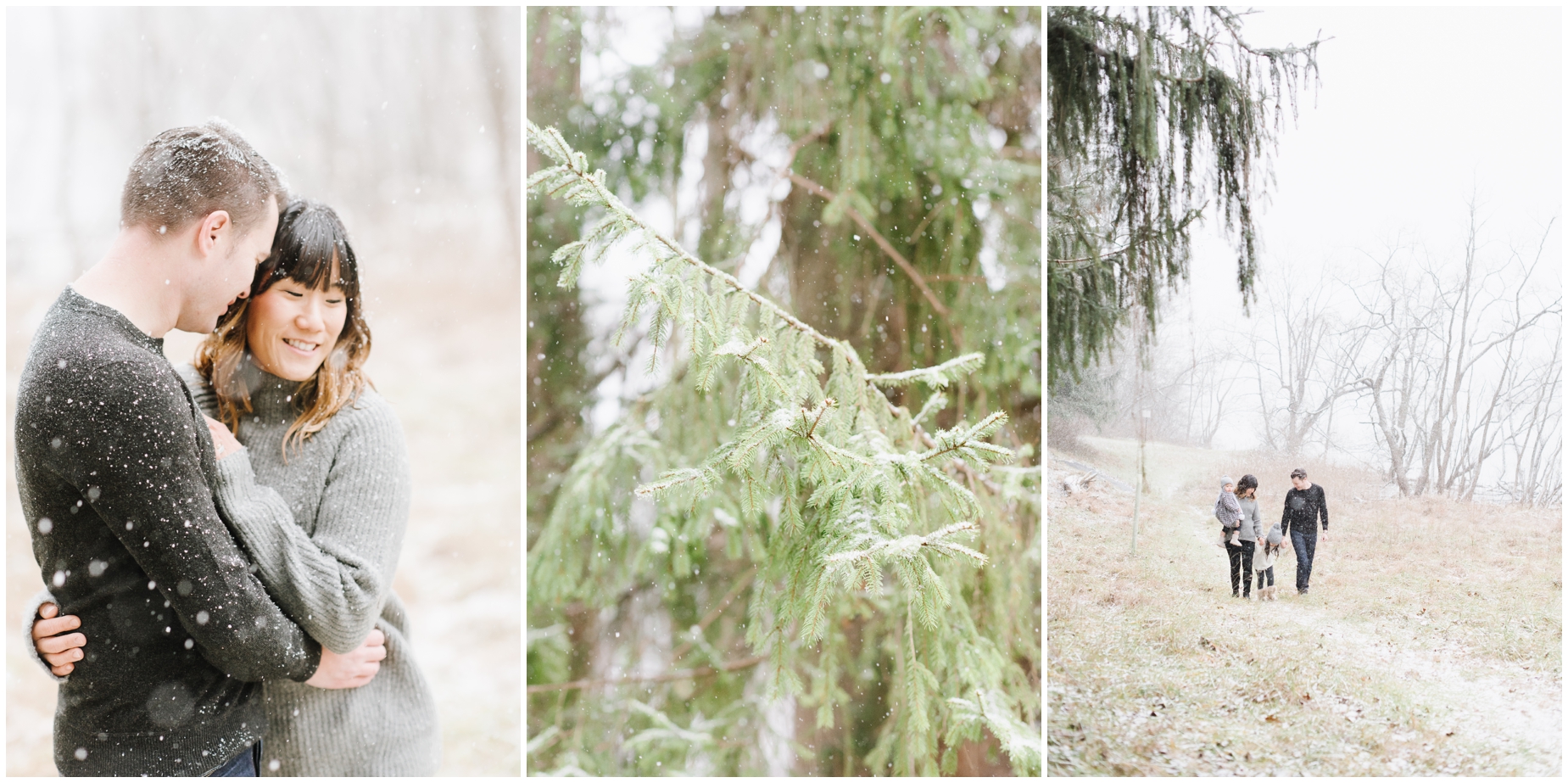A Snowy Winter Family Photo Session at Loch Raven Reservoir by Maryland Photographer Megan Bennett Photography