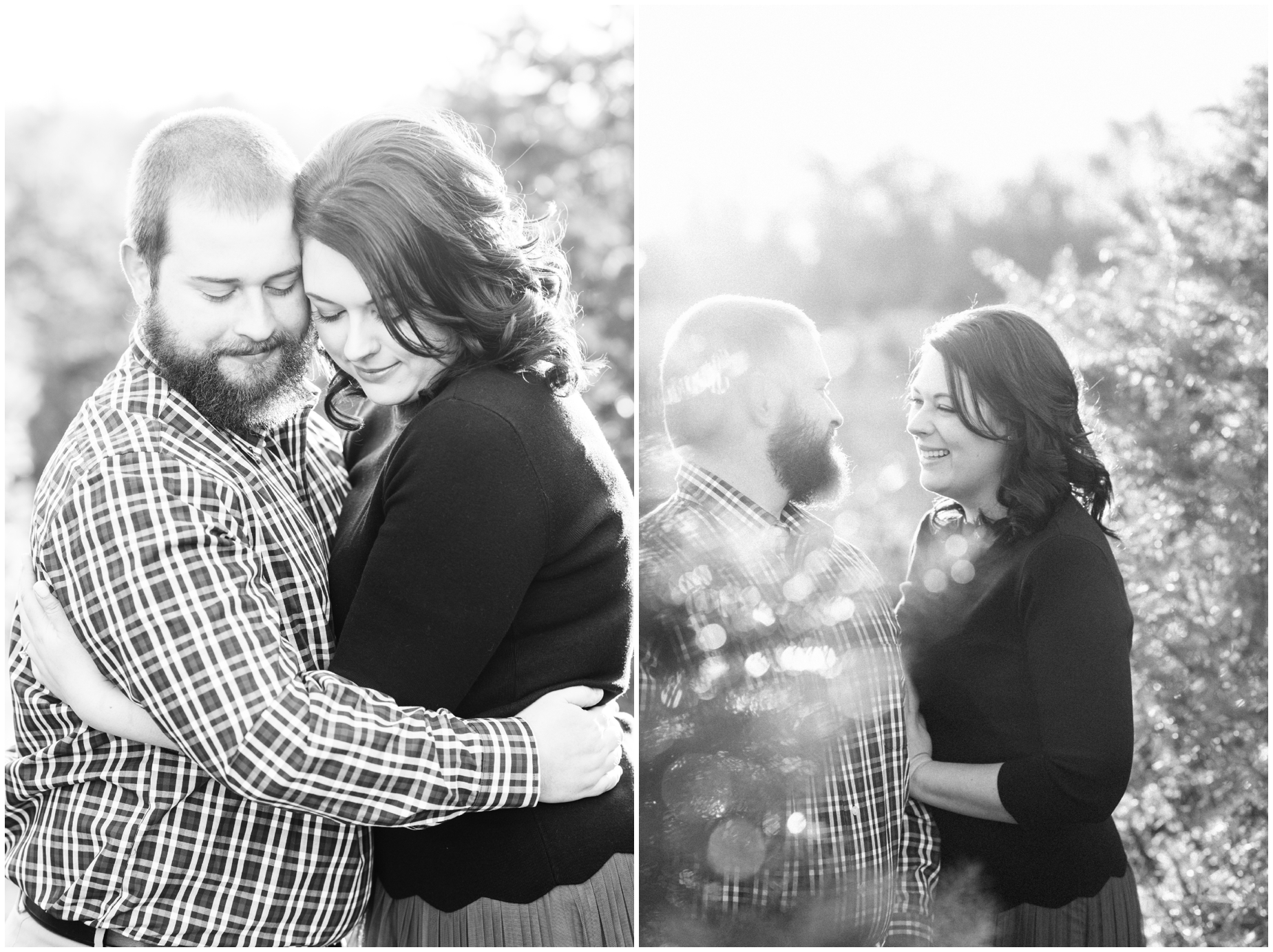 A Winter Christmas Tree Farm Engagement by Maryland Photographer Megan Bennett Photography