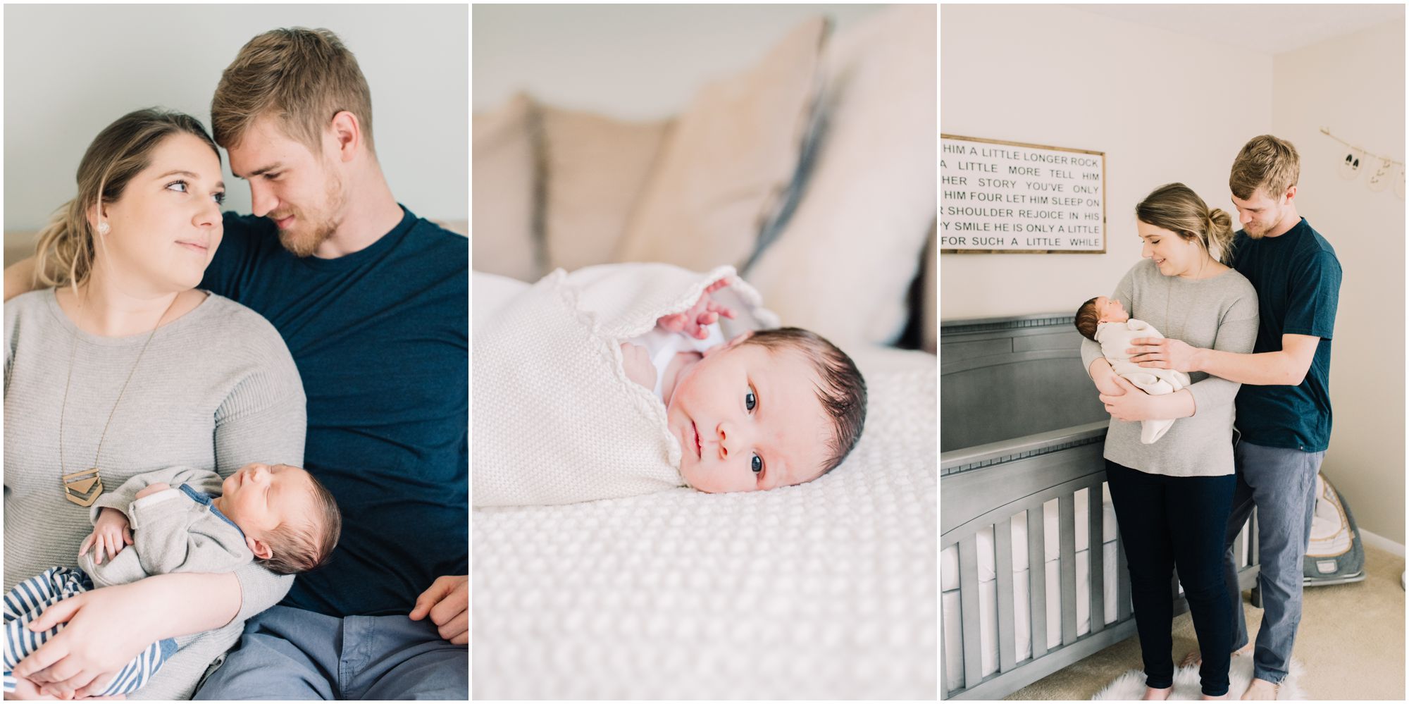 In Home Newborn Lifestyle Portraits by Maryland Photographer Megan Bennett Photography