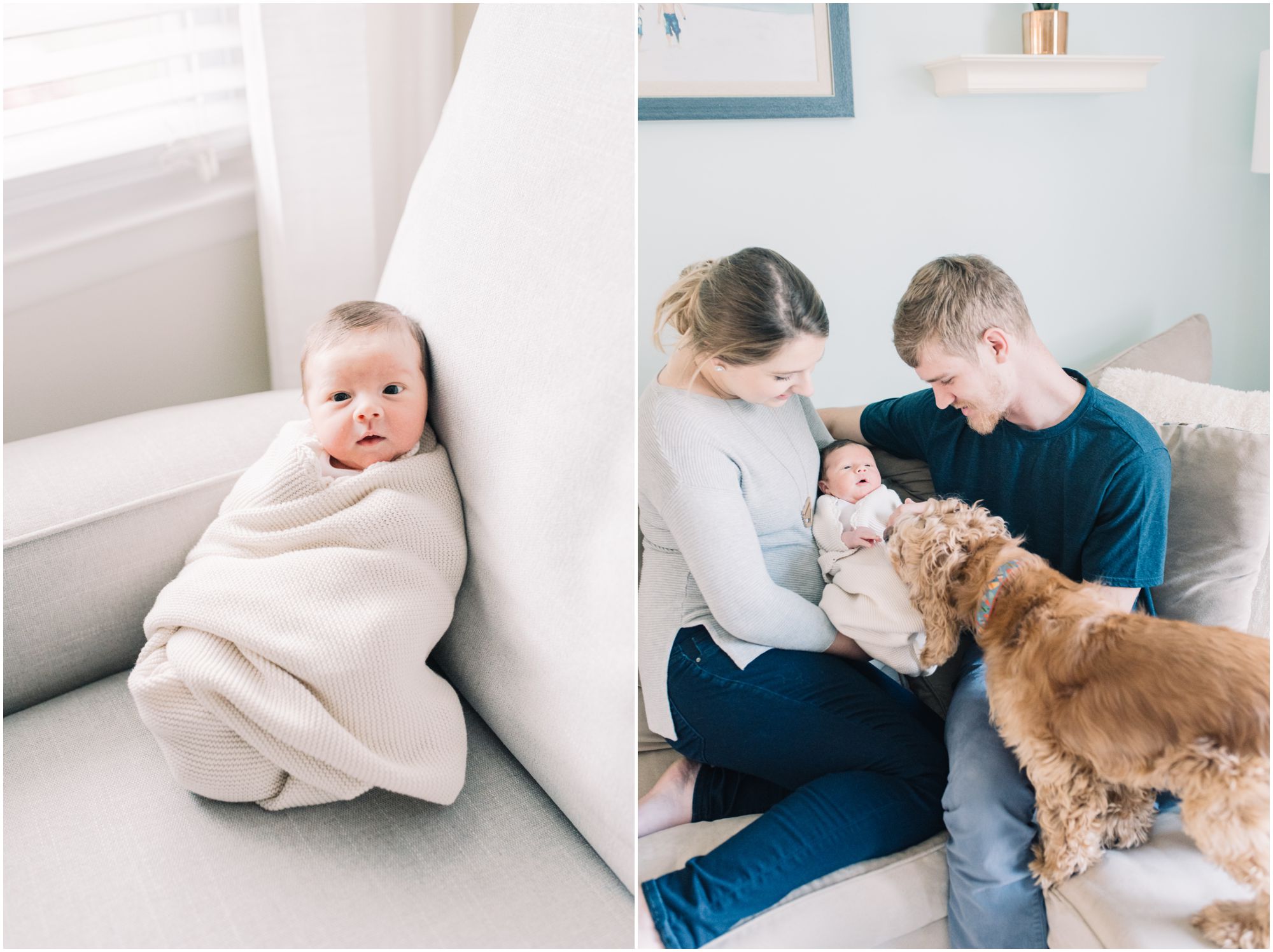 In Home Newborn Lifestyle Portraits by Maryland Photographer Megan Bennett Photography