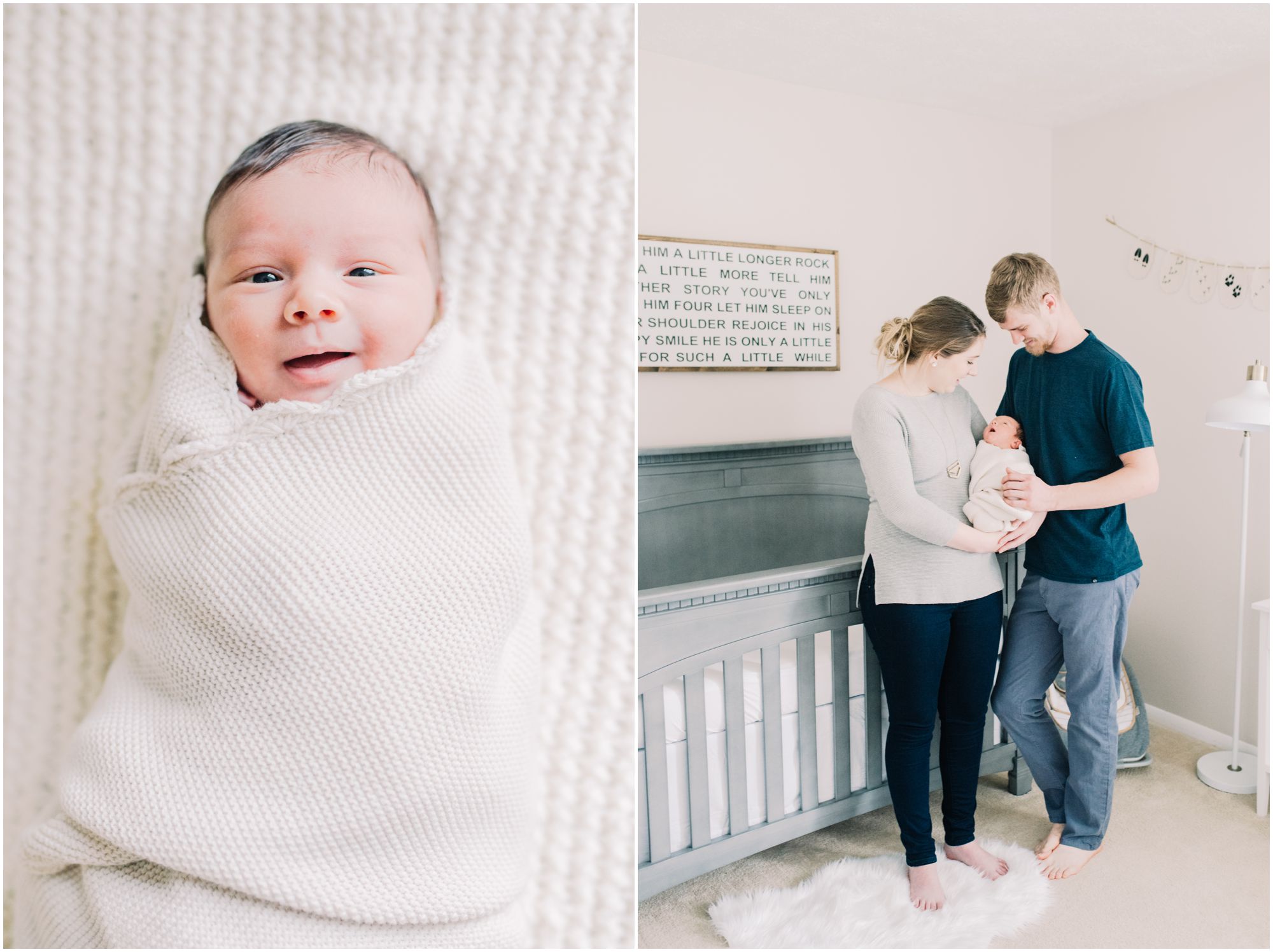 In Home Newborn Lifestyle Portraits by Maryland Photographer Megan Bennett Photography