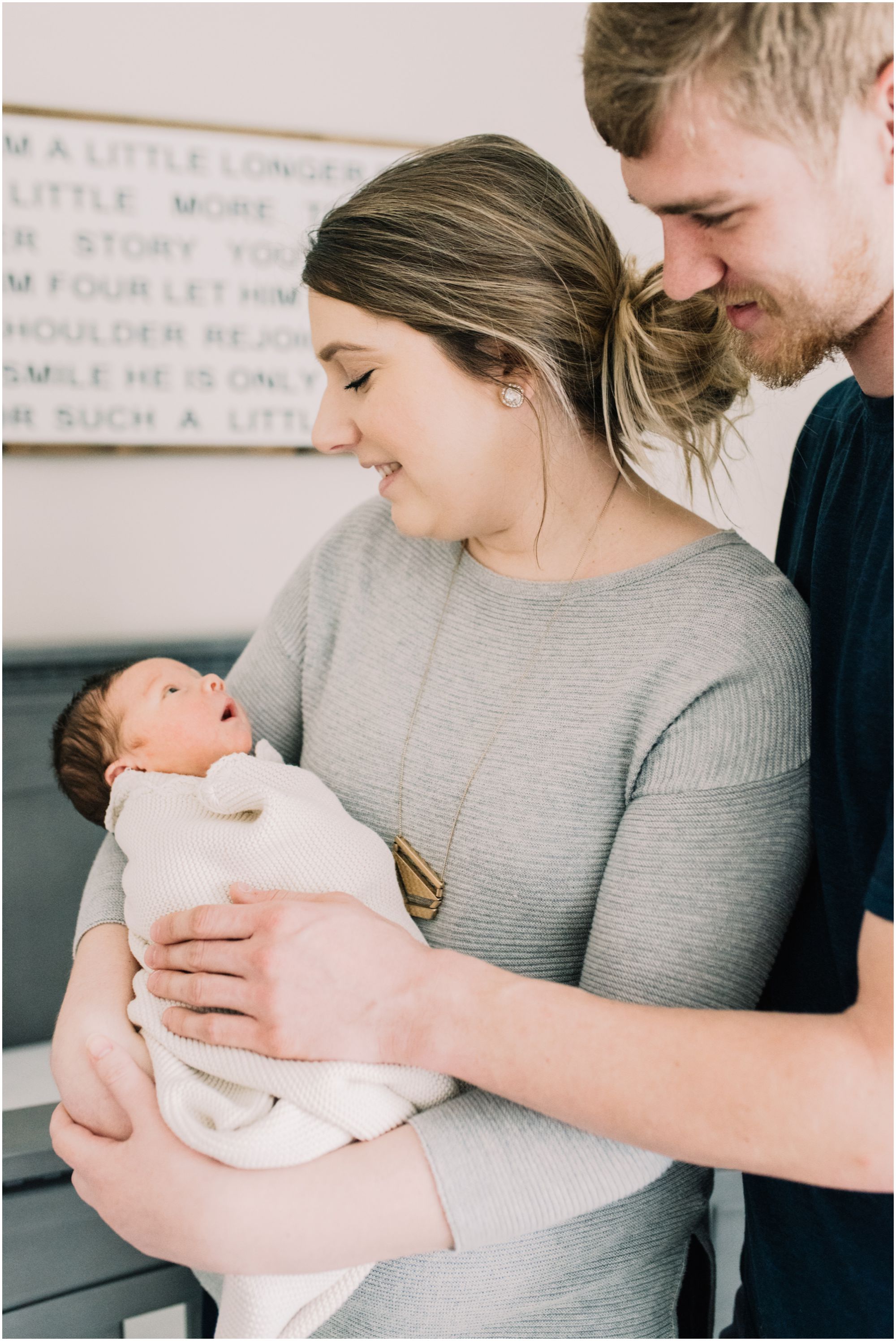 In Home Newborn Lifestyle Portraits by Maryland Photographer Megan Bennett Photography