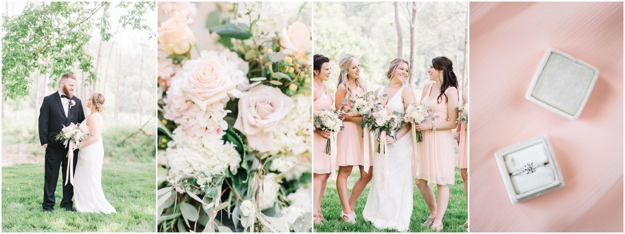 Romantic Blush Pink Spring Barn Wedding In Howard County Maryland by Maryland Photographer Megan Bennett Photography