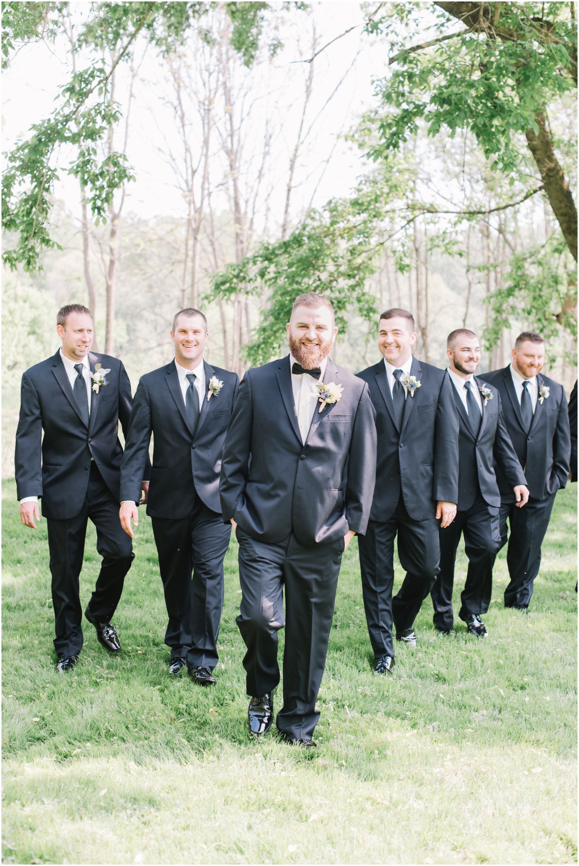 Romantic Blush Pink Spring Barn Wedding at Howard County Maryland Estate by Maryland Photographer Megan Bennett Photography