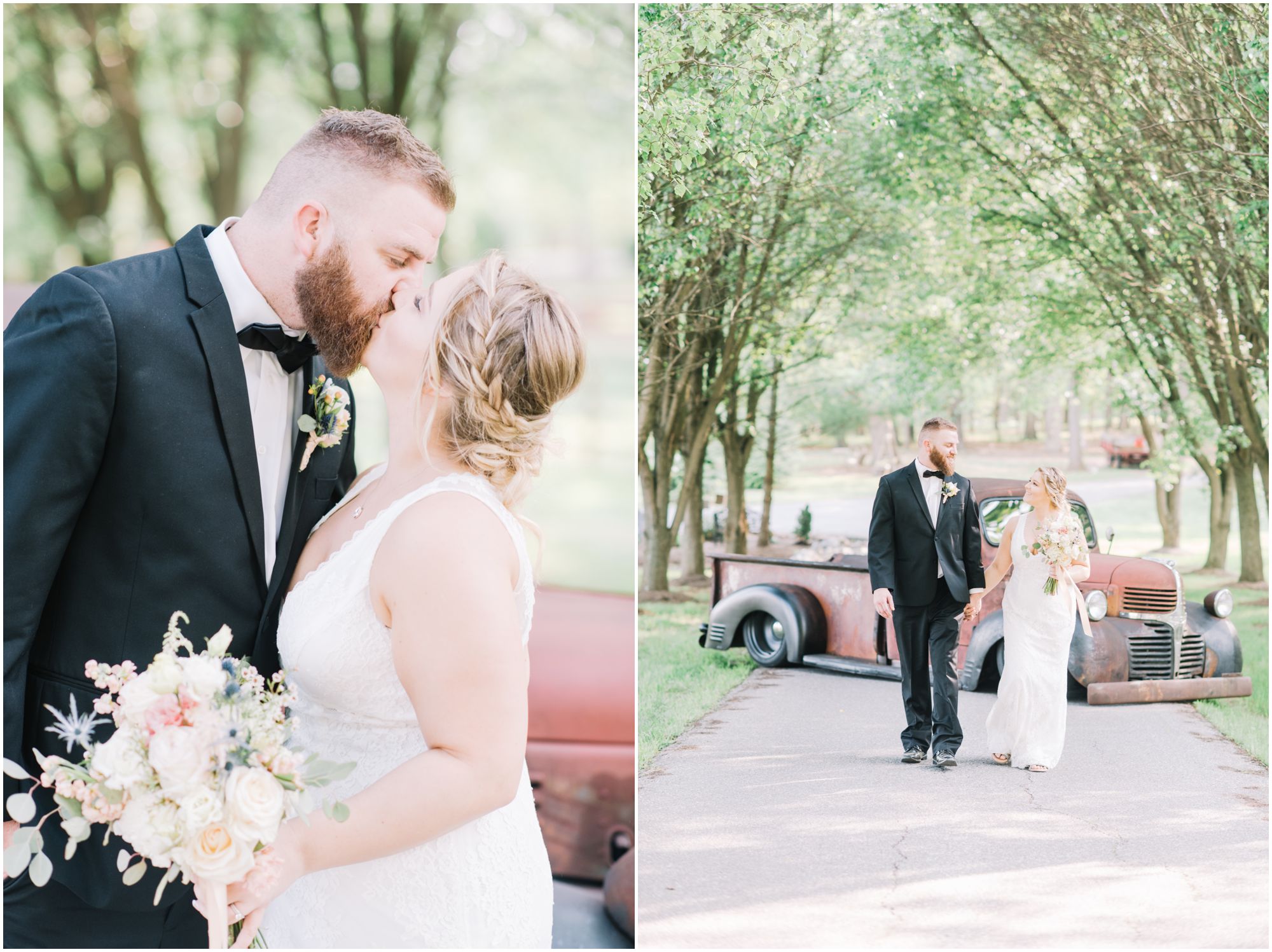 Romantic Blush Pink Spring Barn Wedding at Howard County Maryland Estate by Maryland Photographer Megan Bennett Photography