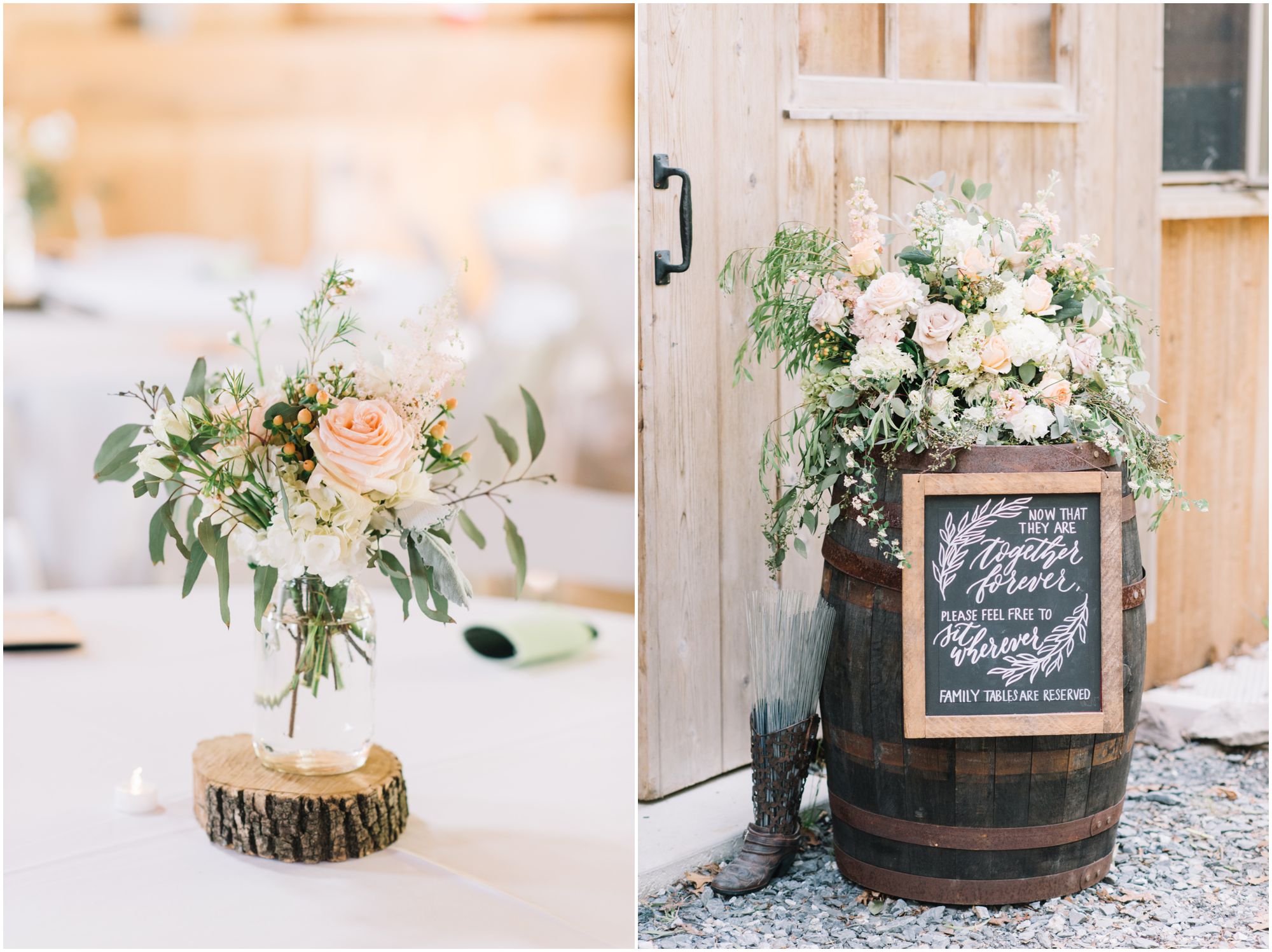 Romantic Blush Pink Spring Barn Wedding at Howard County Maryland Estate by Maryland Photographer Megan Bennett Photography
