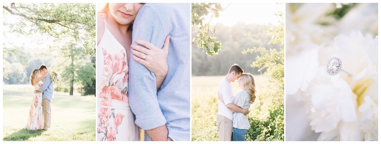 Spring Engagement at Belmont Manor Historic Park in Elkridge, Maryland by Maryland Photographer Megan Bennett Photography 
