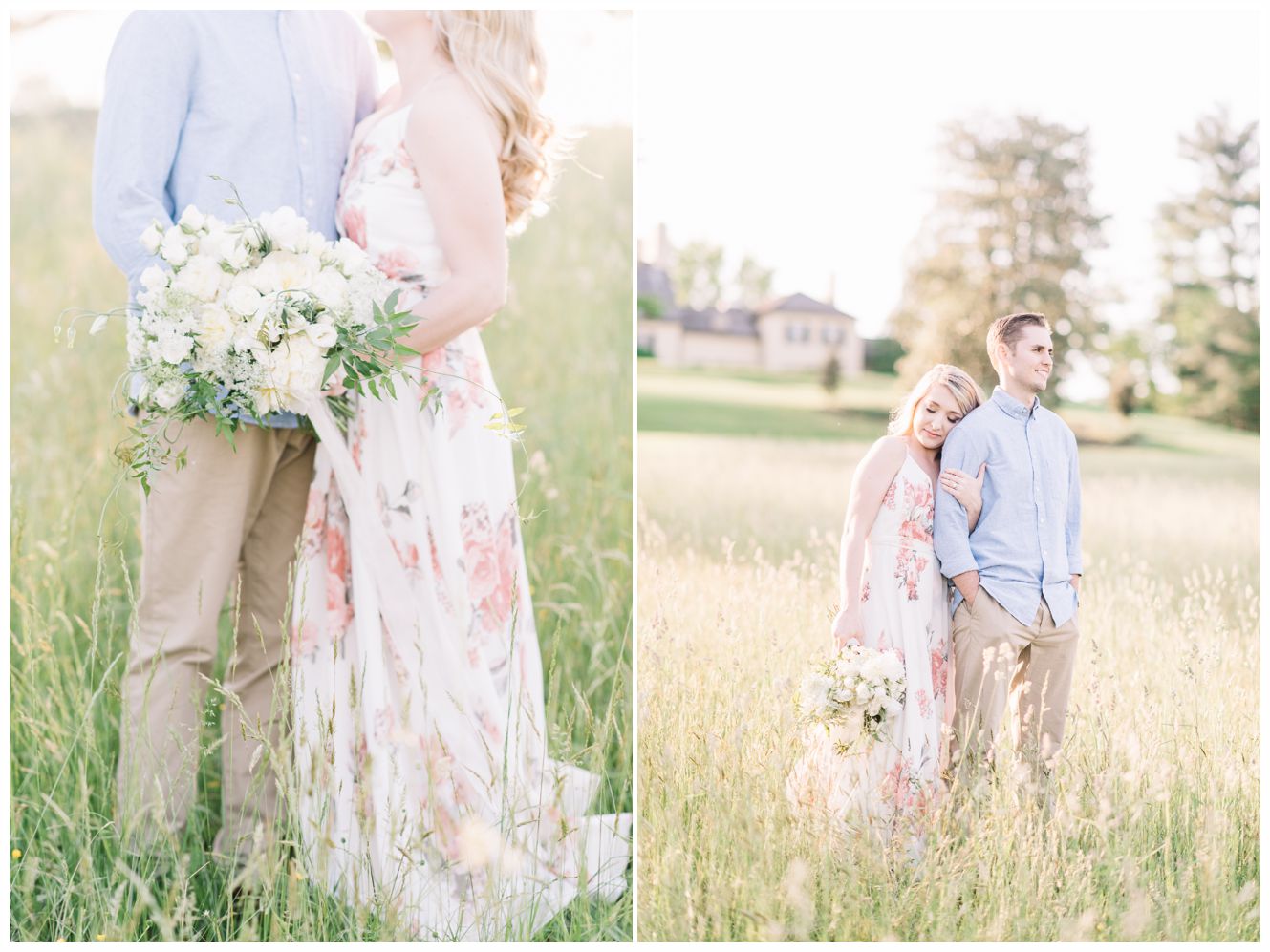 Spring Engagement at Belmont Manor Historic Park in Elkridge, Maryland by Maryland Photographer Megan Bennett Photography 